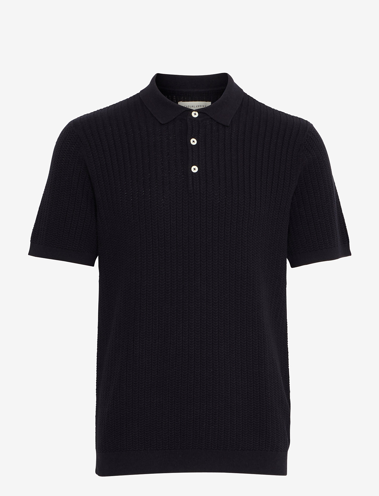 Casual Friday - CFKARL STRUCTURED KNIT POLO - mehed - dark navy - 1