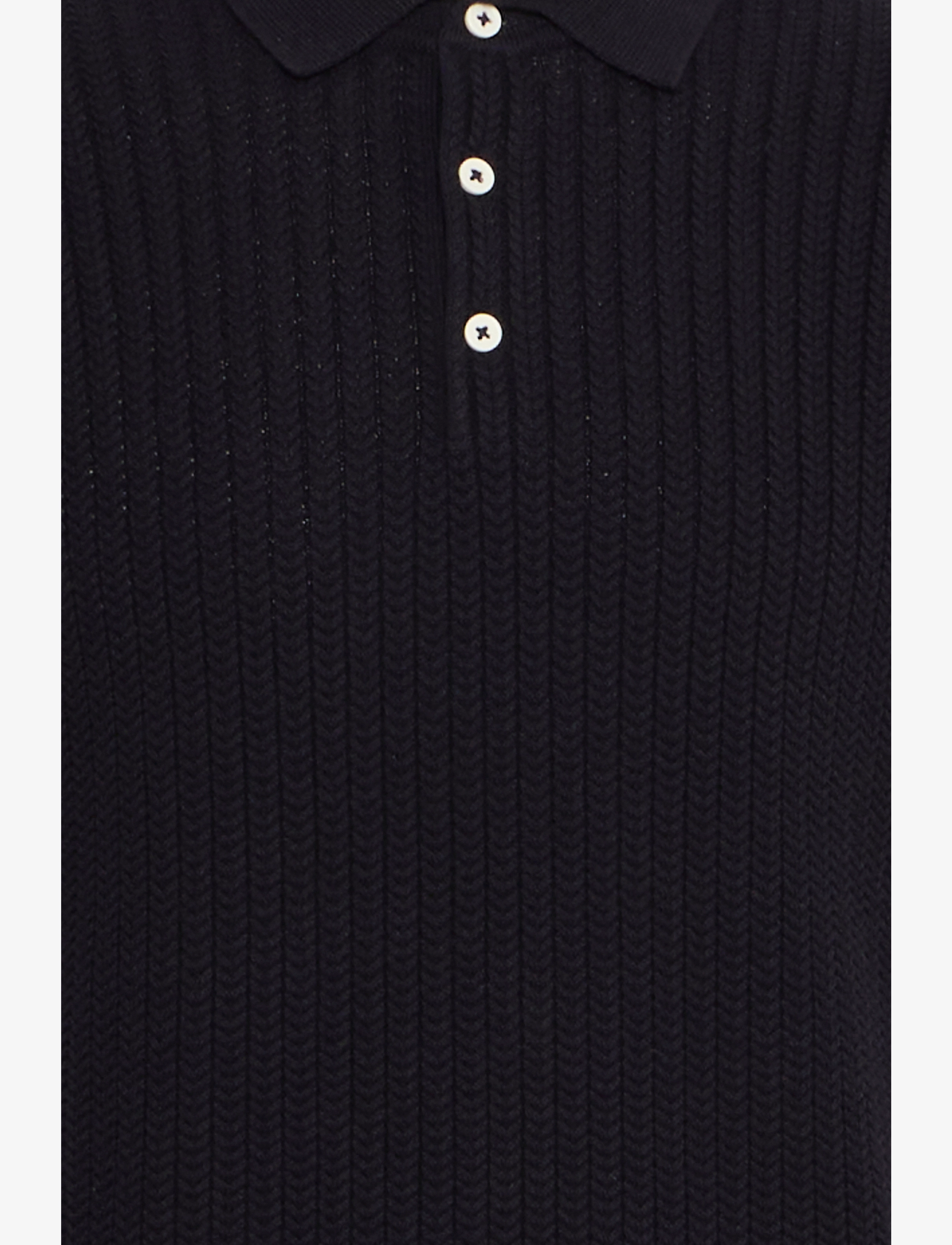 Casual Friday - CFKARL STRUCTURED KNIT POLO - strickmode - dark navy - 3