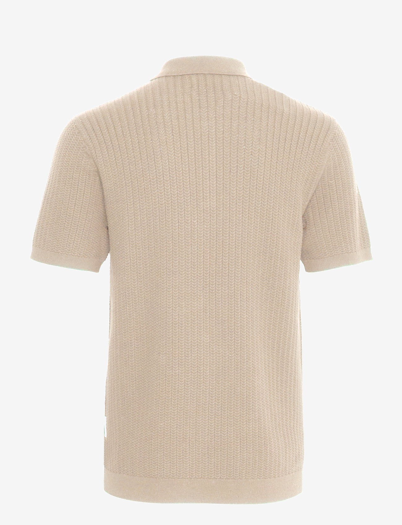 Casual Friday - CFKARL structured knit polo - stickade pikéer - plaza taupe - 2