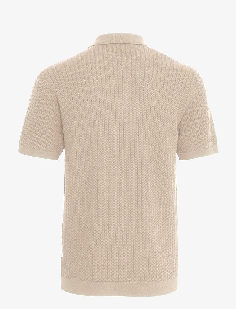 Casual Friday - CFKARL structured knit polo - polostrik - plaza taupe - 2