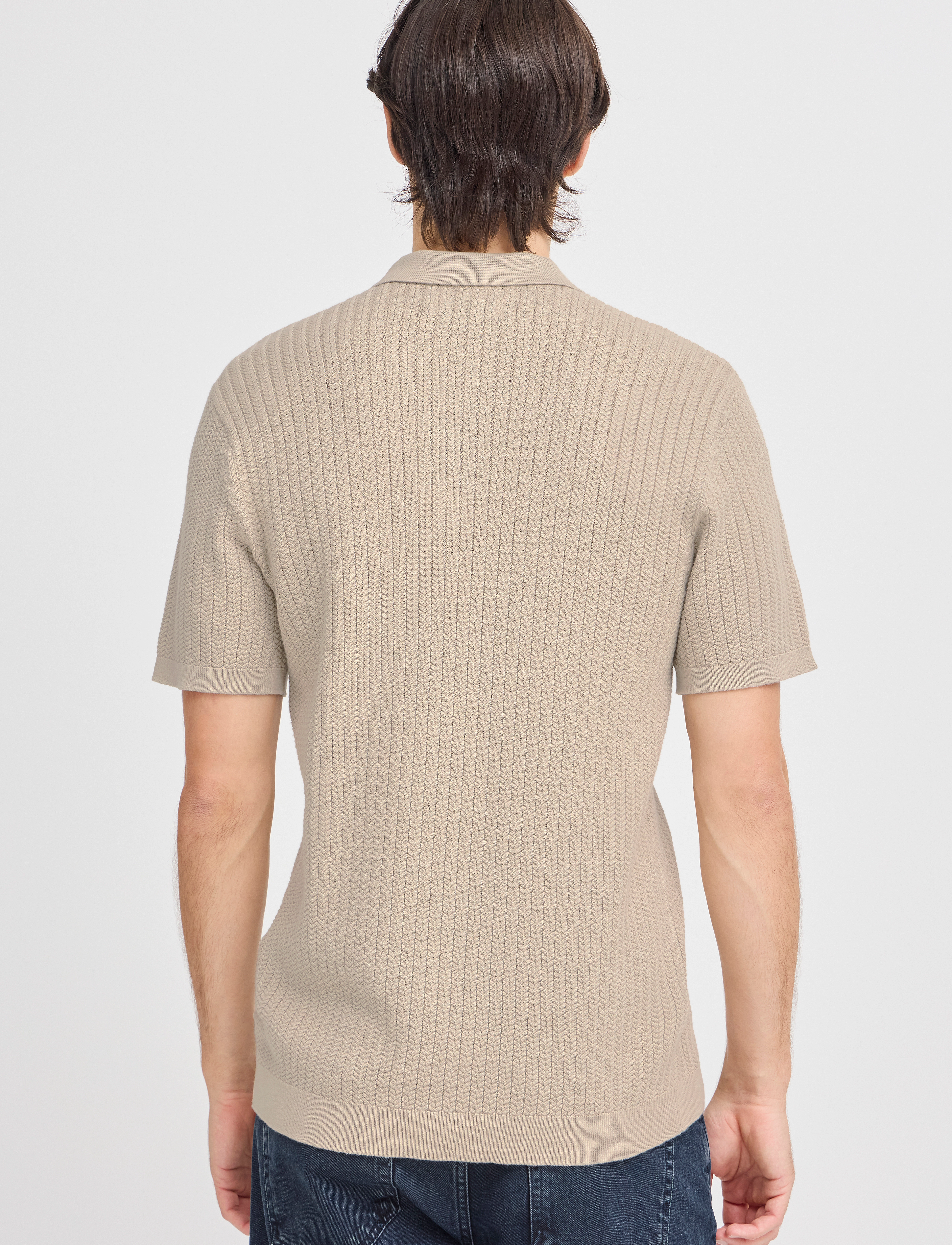CFKARL structured knit polo 4