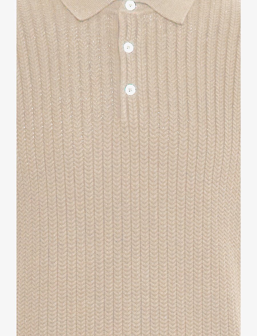 Casual Friday - CFKARL structured knit polo - polostrik - plaza taupe - 3