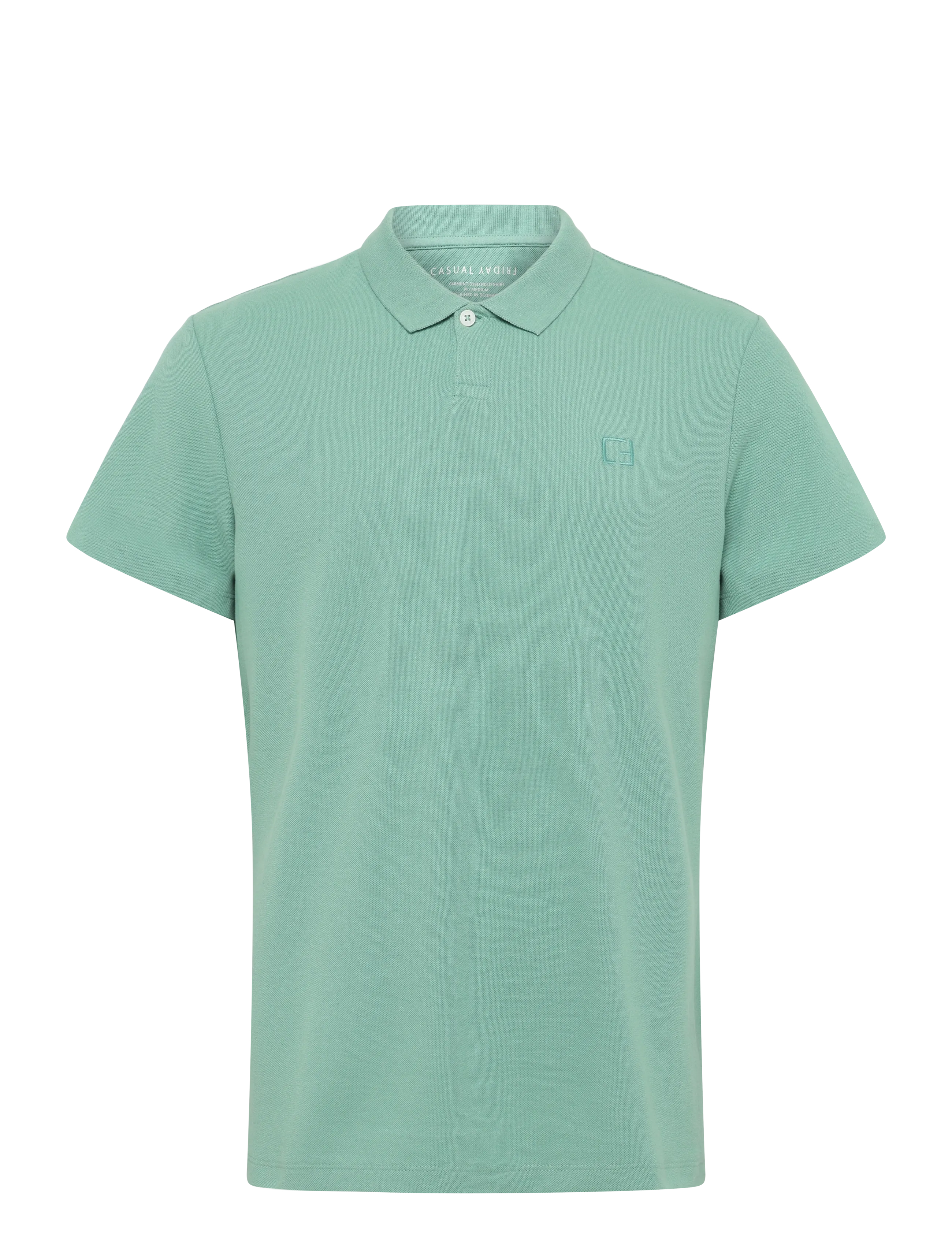 Casual Friday CFTRISTAN gmt dyed pique polo shirt - Clothing - MALACHITE GREEN / green