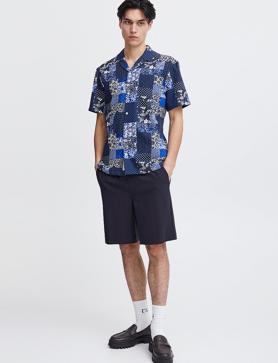 Casual Friday - CFSAMOS 0275 TRAVEL SHORTS - casual shorts - dark navy - 0