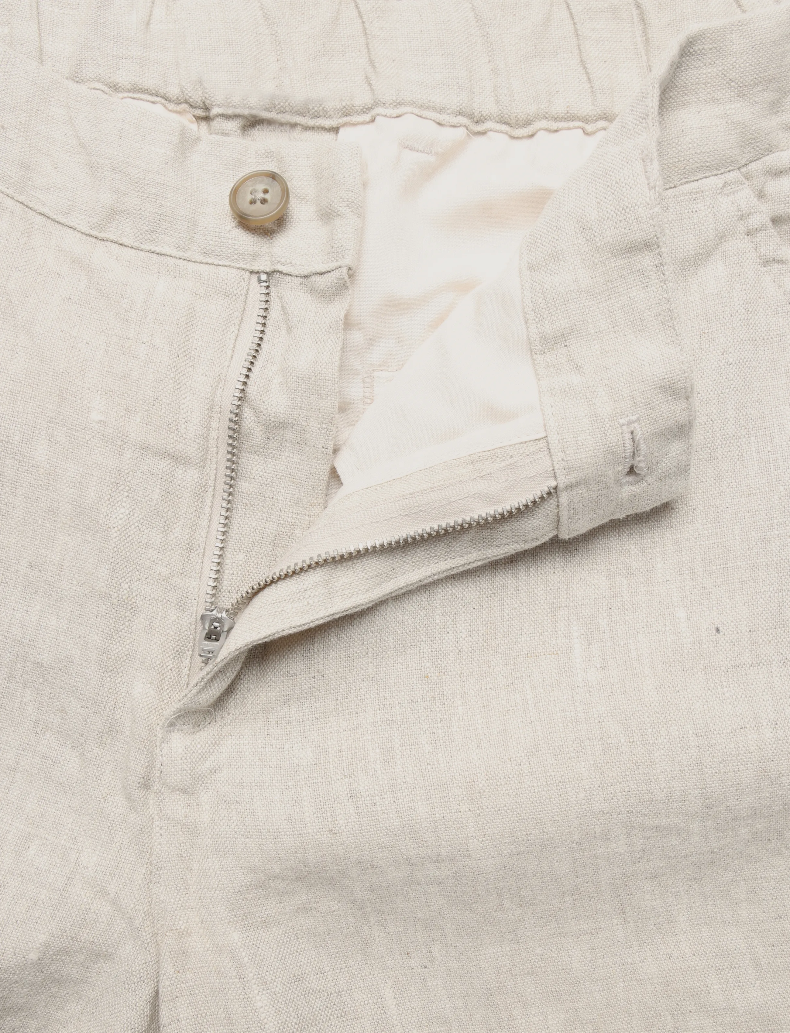 Casual Friday - CFPANDRUP 100% LINEN SHORTS - linased lühikesed püksid - plaza taupe melange - 3