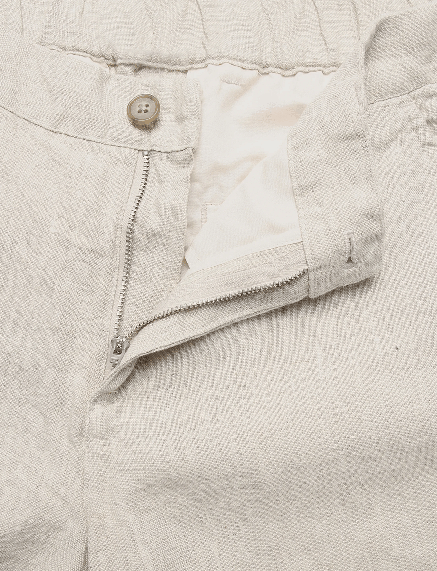 Casual Friday - CFPANDRUP 100% LINEN SHORTS - linased lühikesed püksid - plaza taupe melange - 3