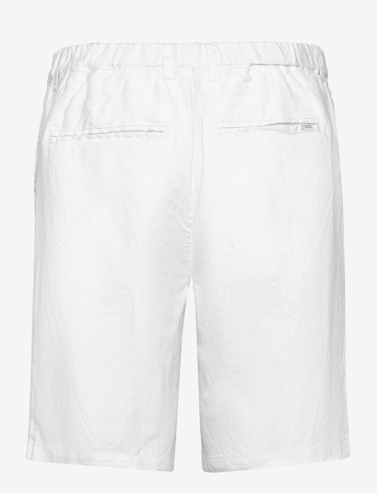 Casual Friday - CFPANDRUP 100% LINEN SHORTS - hørshorts - snow white - 1
