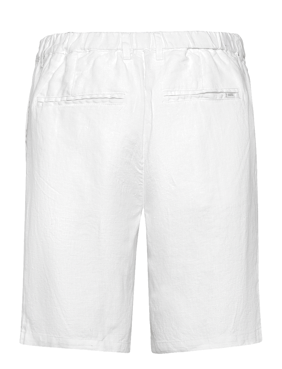 Casual Friday - CFPANDRUP 100% LINEN SHORTS - hörstuttbuxur - snow white - 1