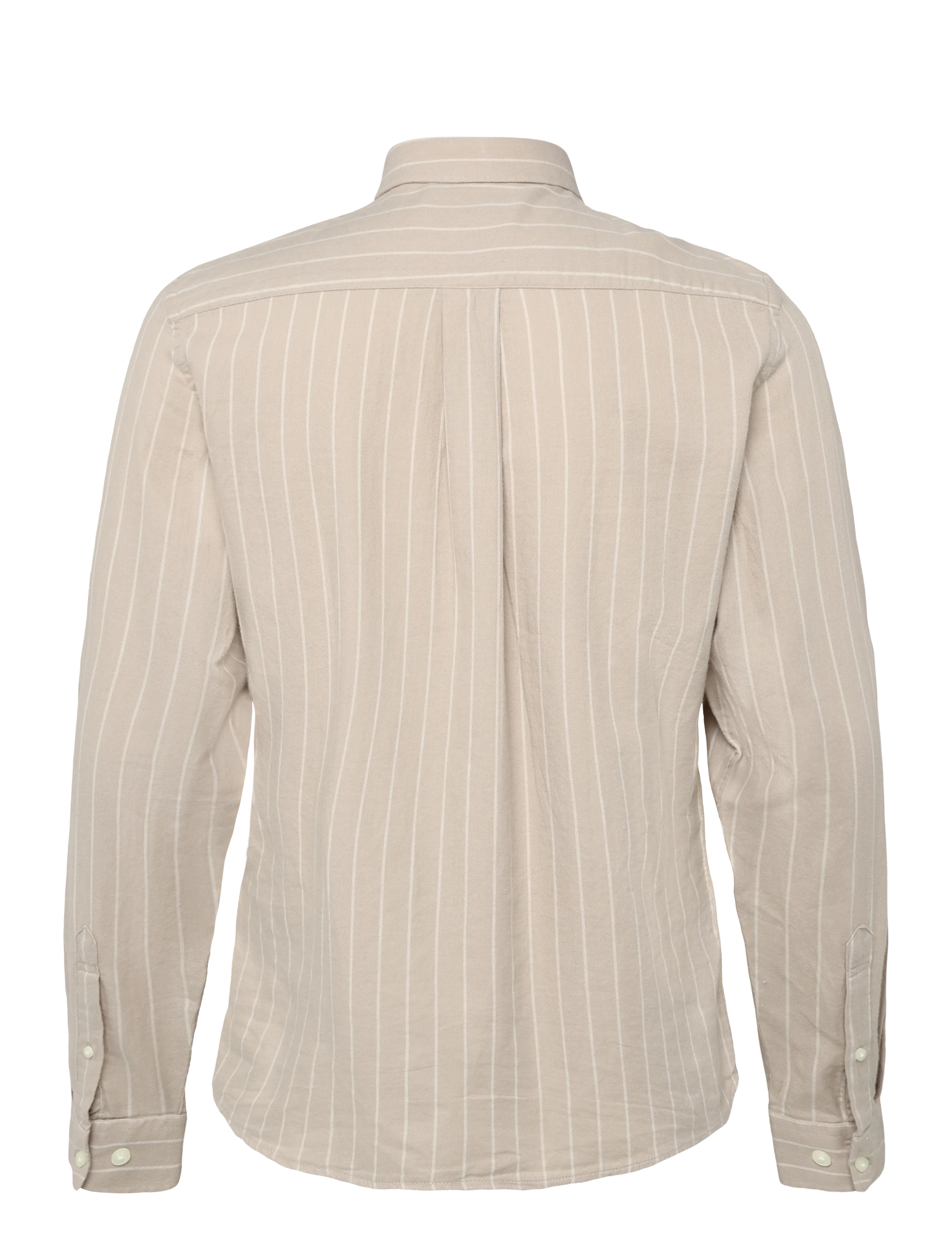 Casual Friday - CFANTON LS BD 0159 striped shirt - simply taupe - 1