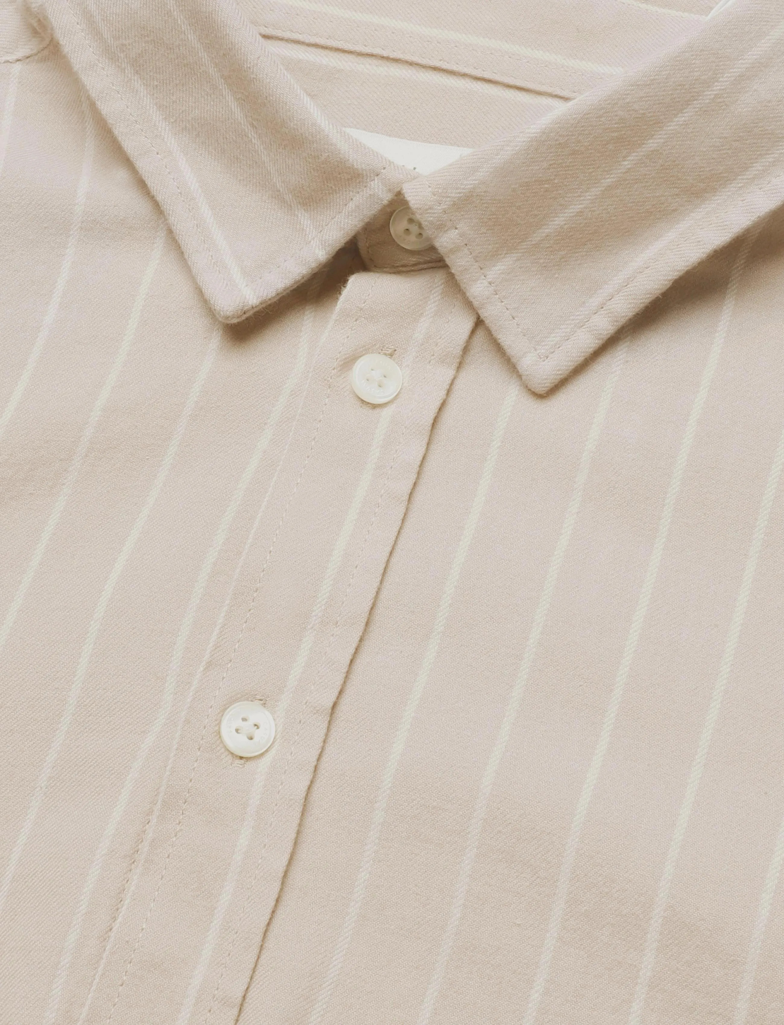 Casual Friday - CFANTON LS BD 0159 striped shirt - simply taupe - 2