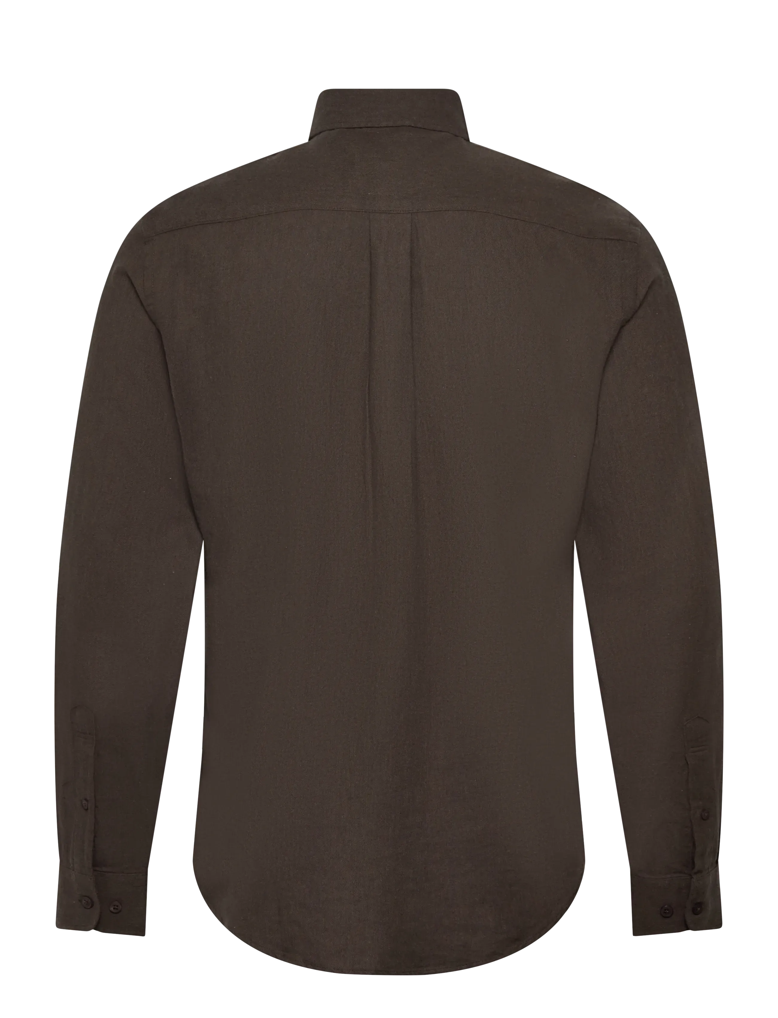 Casual Friday - CFANTON LS BD 0159 brushed shirt - black olive melange - 1