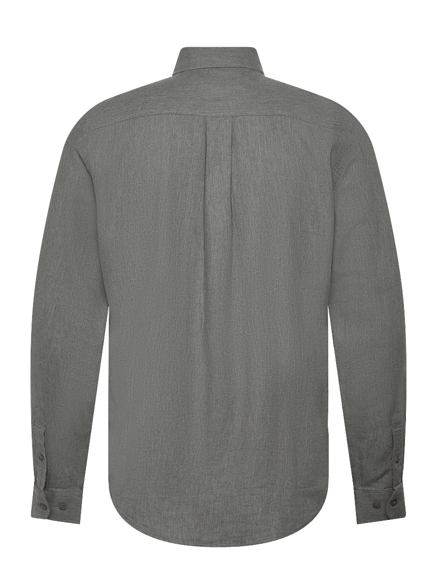Casual Friday - CFANTON LS BD 0159 brushed shirt - mid grey melange - 1