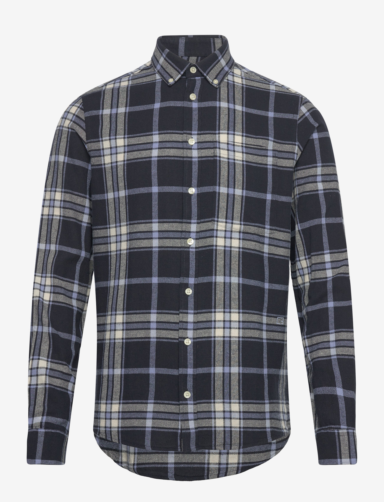 Casual Friday - CFANTON LS BD checked shirt - dark navy - 1