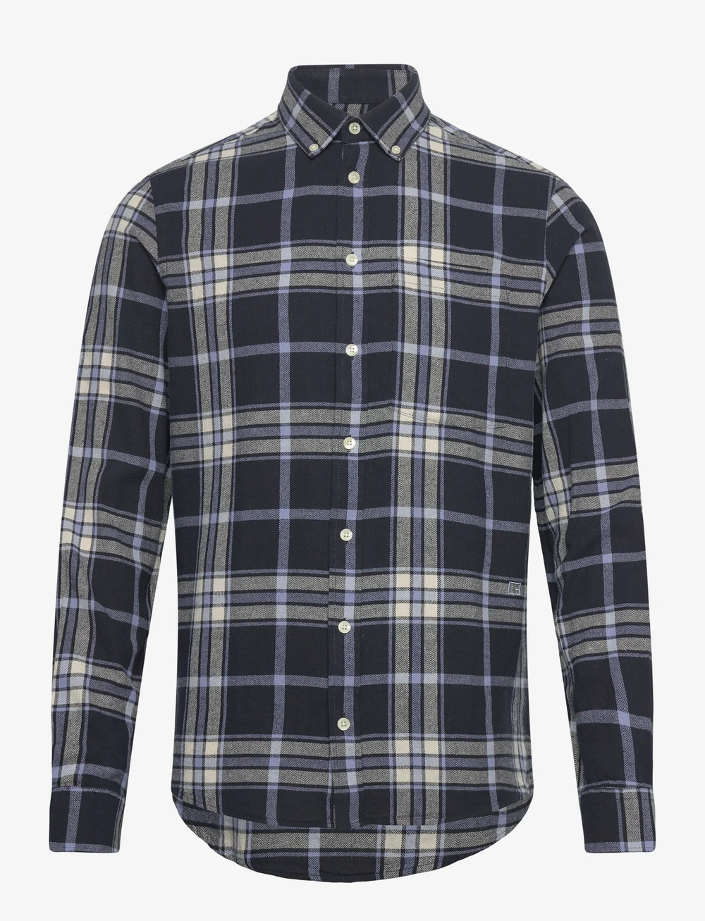 Casual Friday - CFANTON LS BD checked shirt - karierte hemden - dark navy - 1
