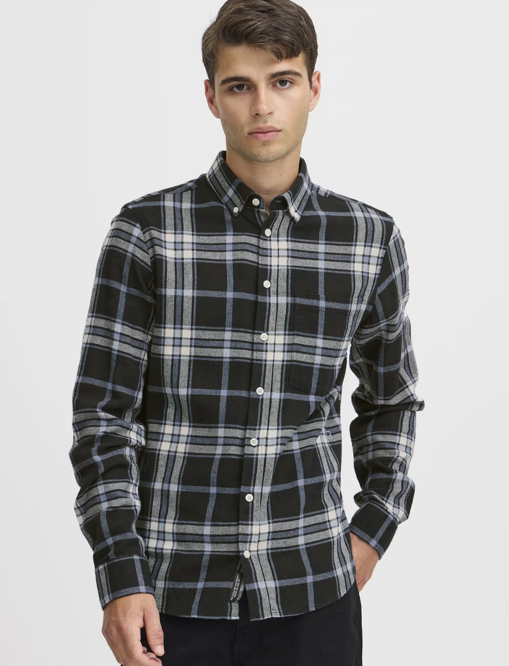 Casual Friday - CFANTON LS BD checked shirt - karierte hemden - dark navy - 3