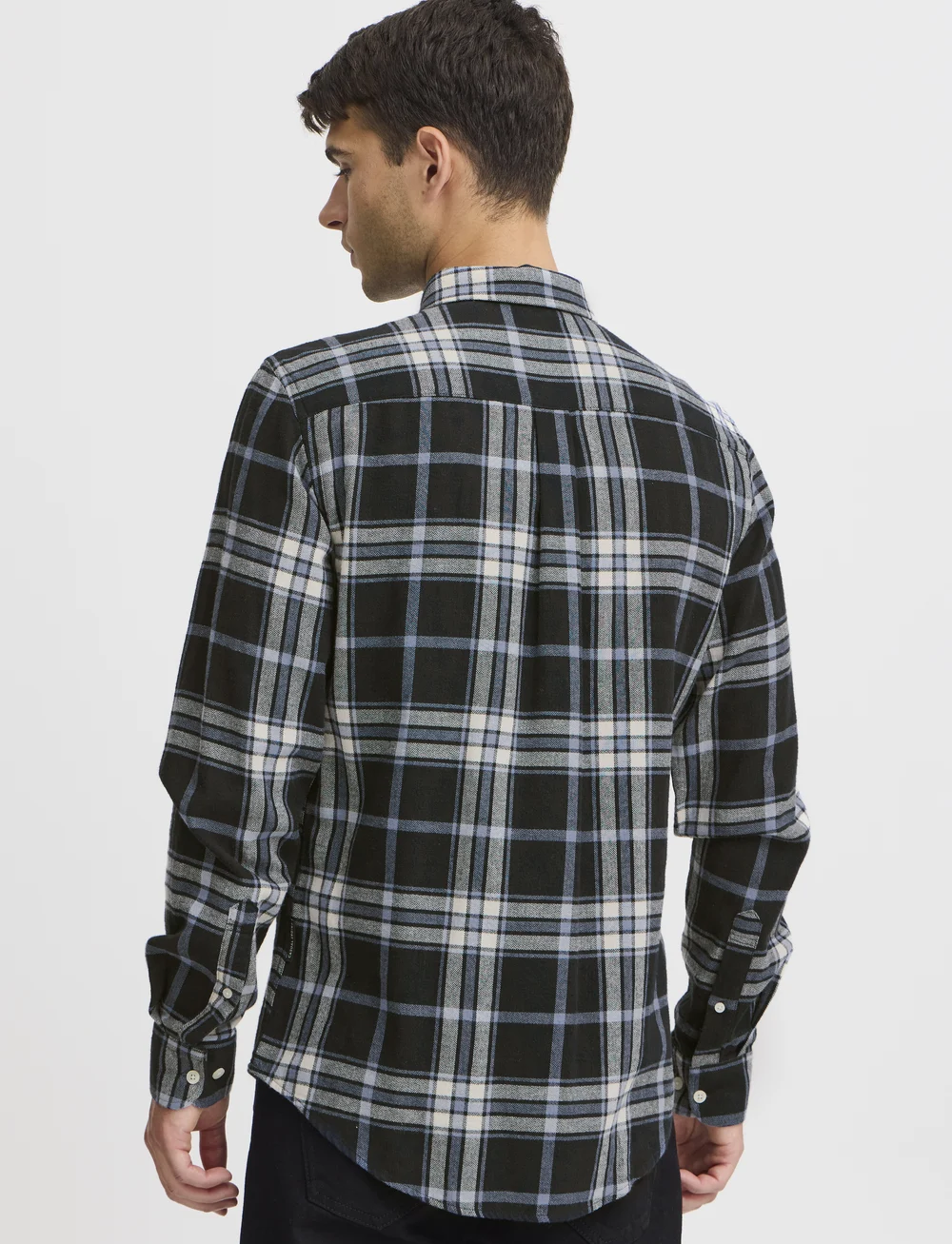 Casual Friday - CFANTON LS BD checked shirt - karierte hemden - dark navy - 4
