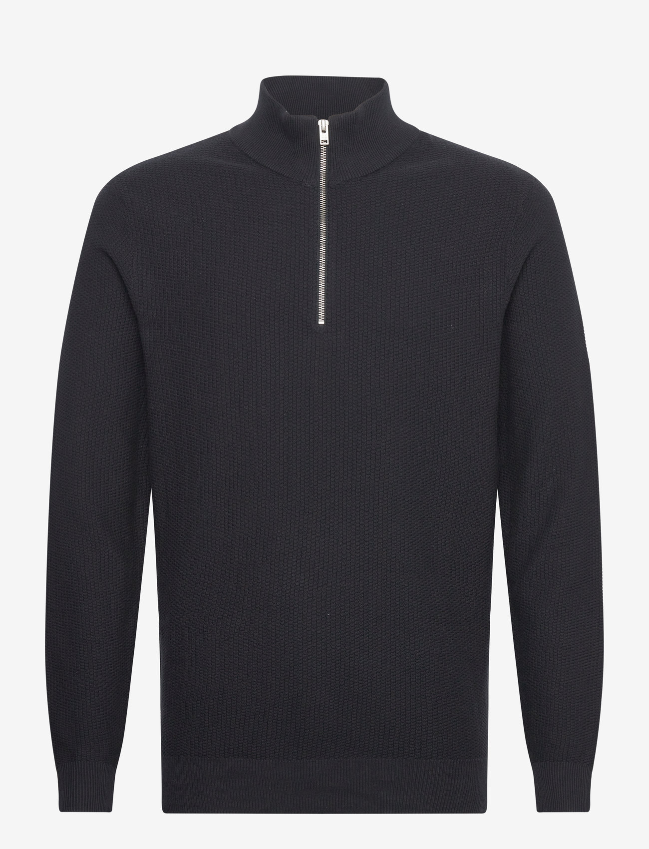 Casual Friday - CFKARL 0160 structured halfzip knit - dark navy - 0
