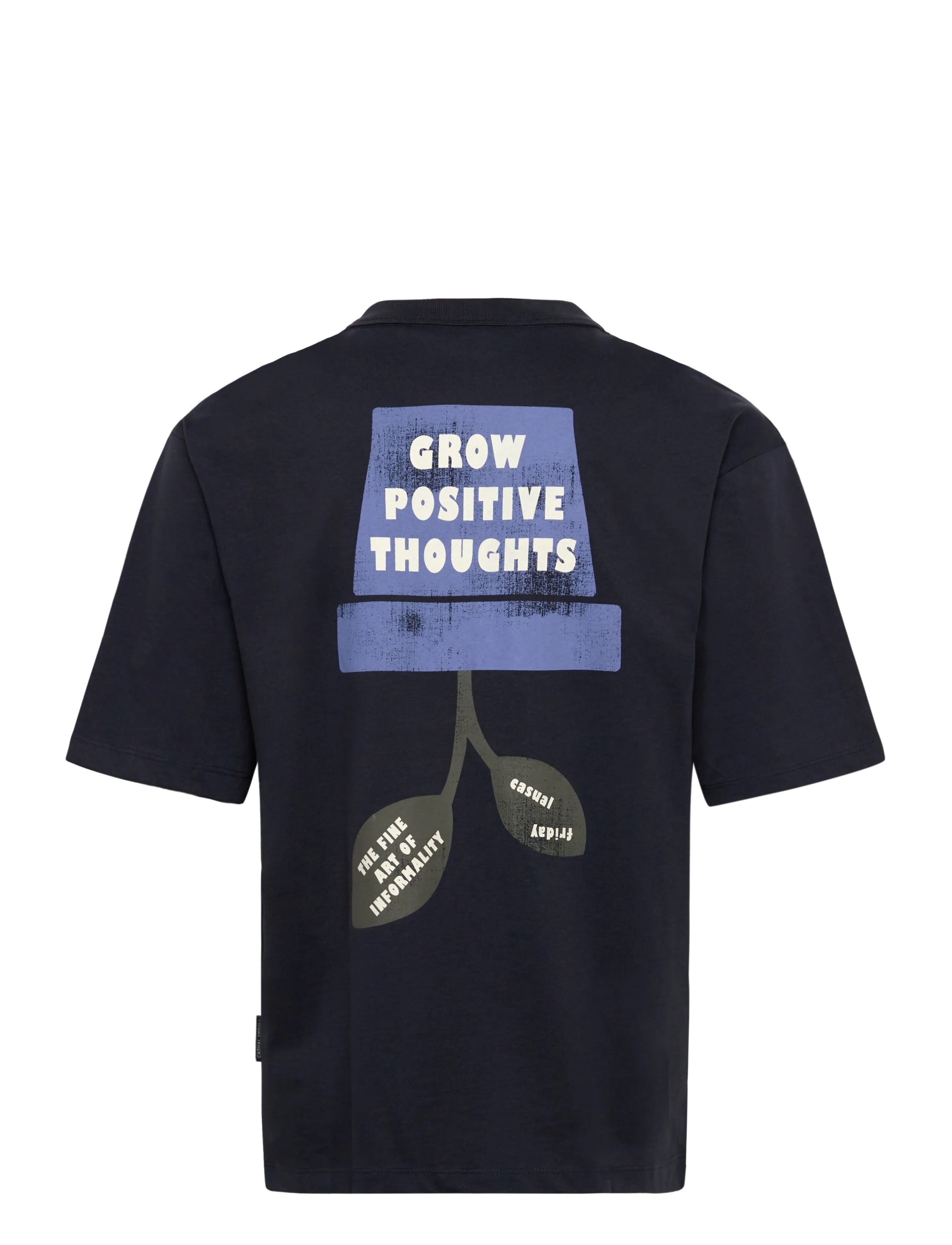 Casual Friday - CFTUE relaxed tee with prints - die niedrigsten preise - dark navy - 1