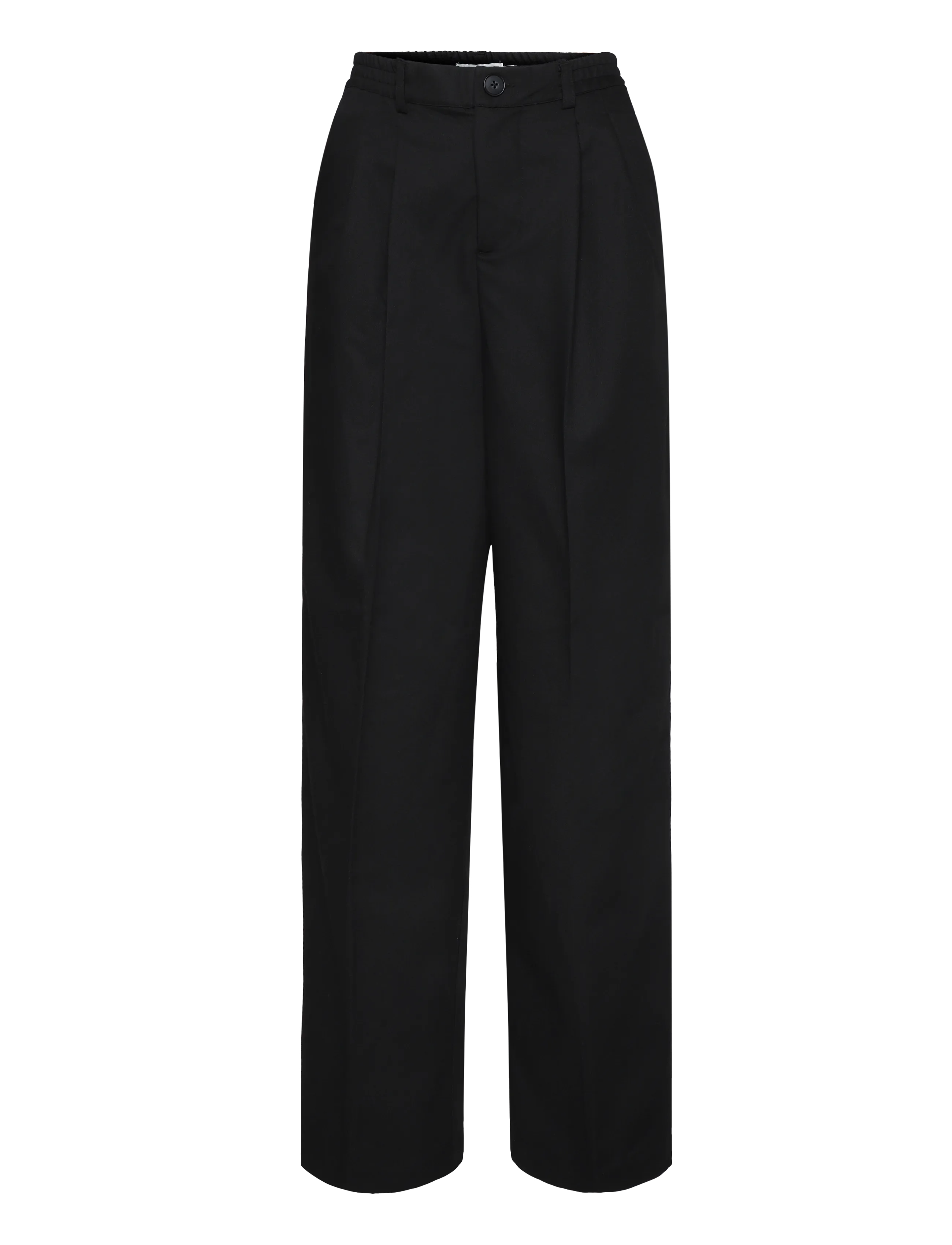 Casual Friday CFGRANT 0153 WIDE GARBADINE PA - Bukser - BLACK BEAUTY / black
