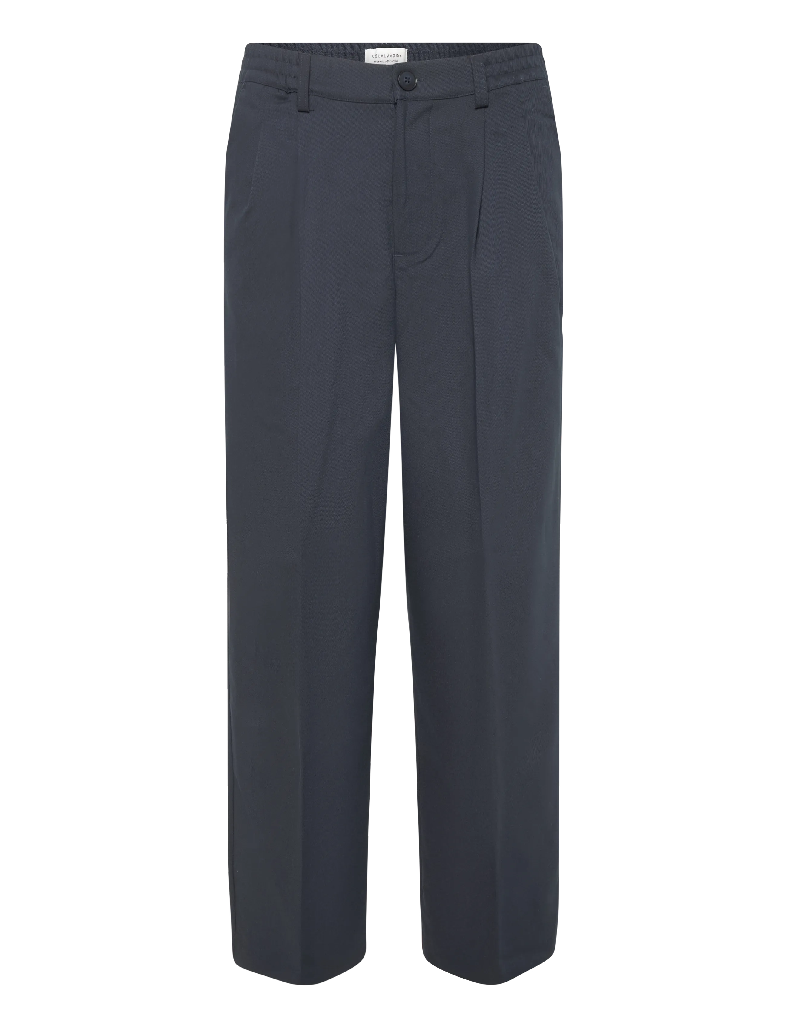 Casual Friday CFGRANT 0153 WIDE GARBADINE PA - Casual bukser - DARK NAVY / navy