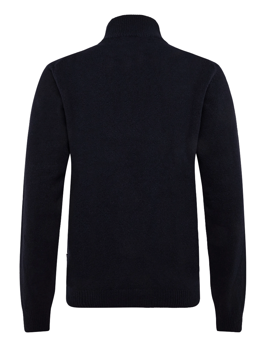 Casual Friday - CFKARL HALFZIP LAMBSWOOL KNIT - pullover mit halbem reißverschluss - dark navy - 2