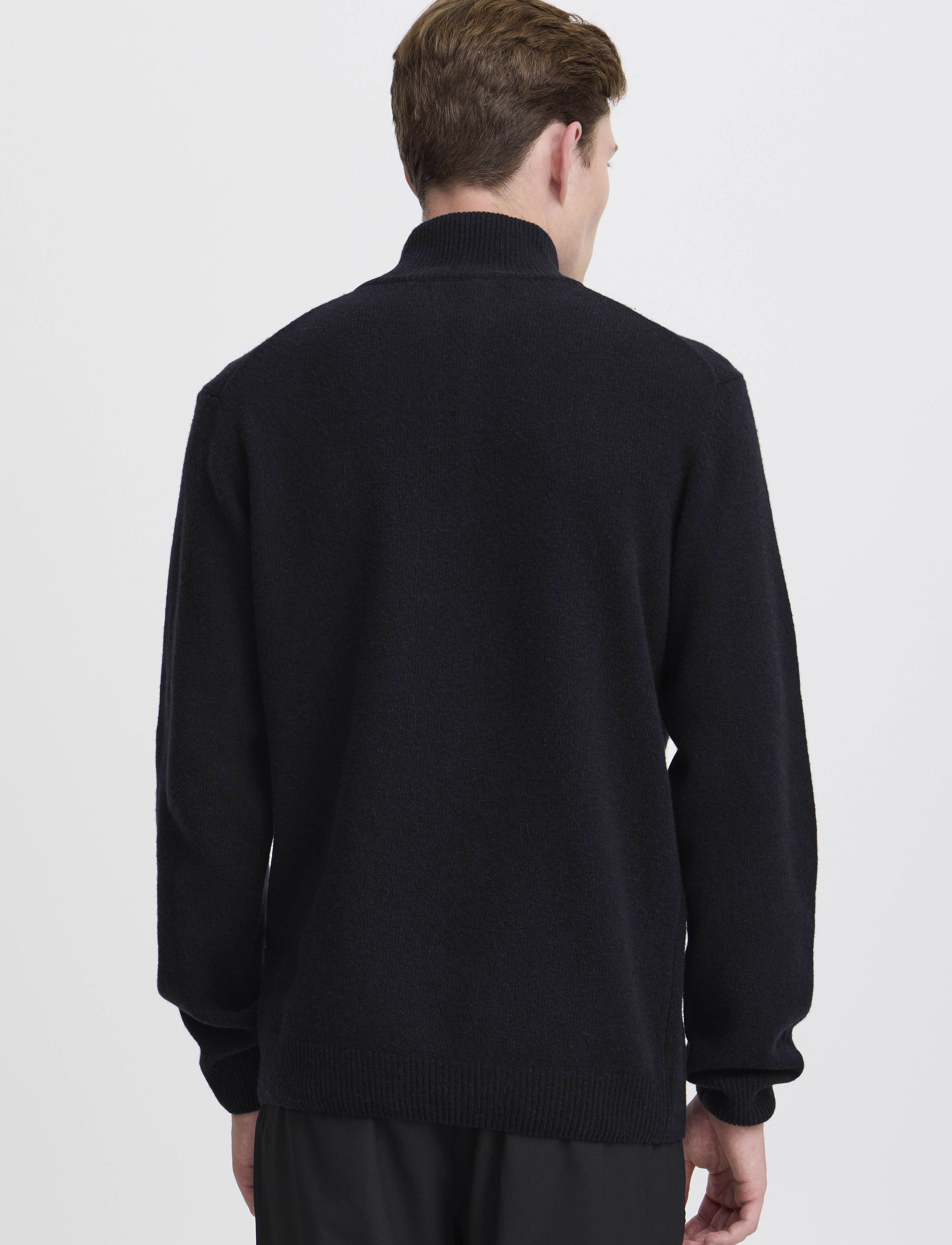 Casual Friday - CFKARL HALFZIP LAMBSWOOL KNIT - dark navy - 4