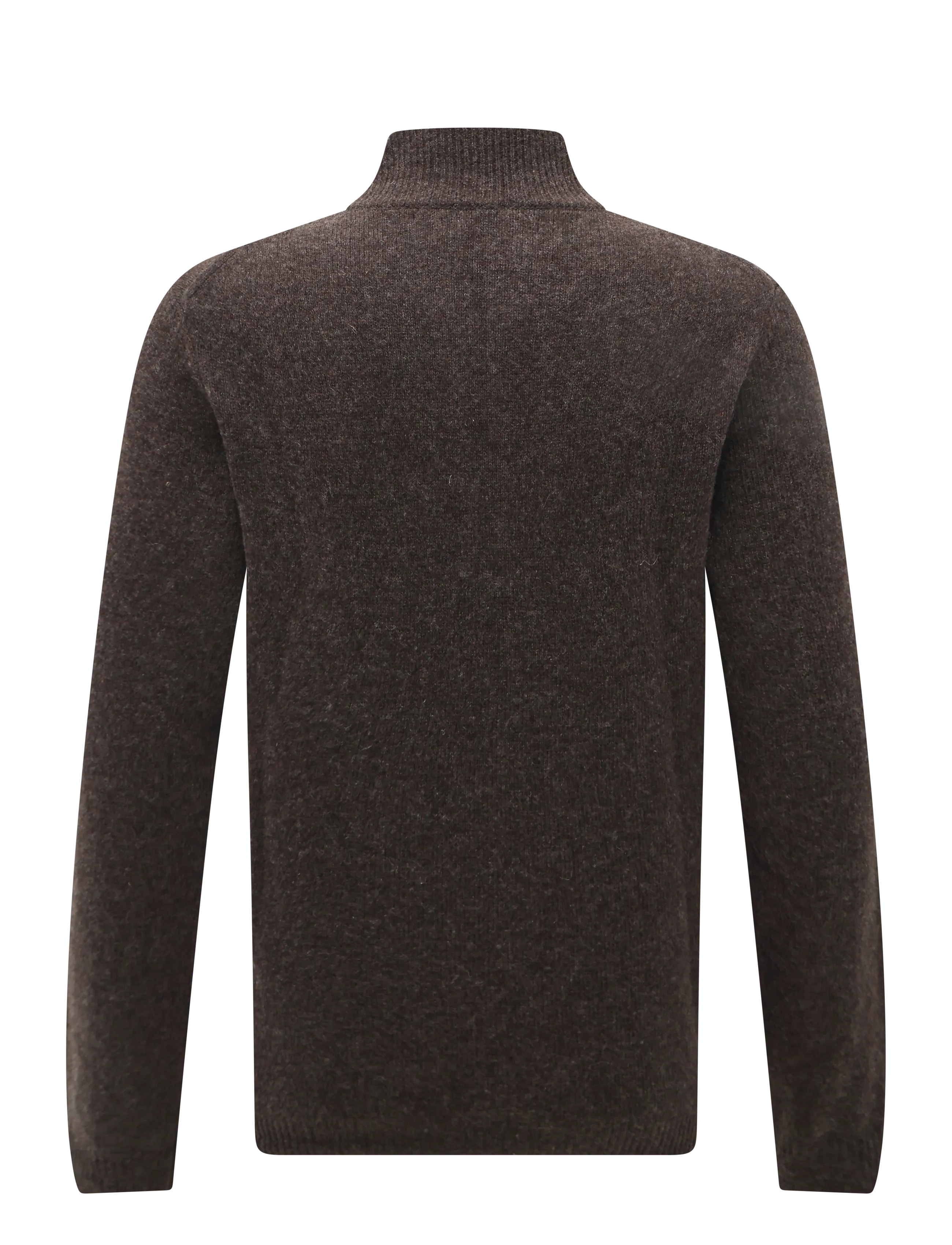 Casual Friday - CFKARL HALFZIP LAMBSWOOL KNIT - half zip jumpers - demitasse melange - 1