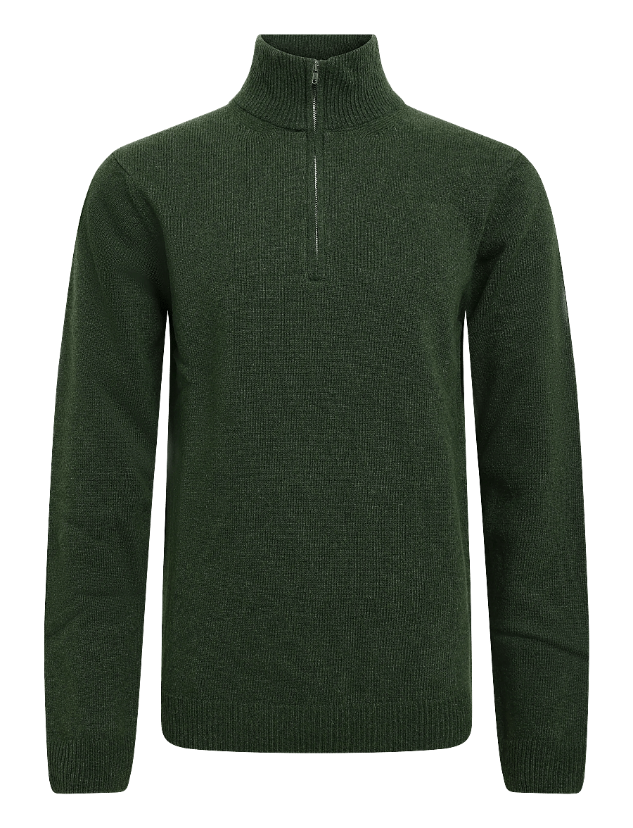 Casual Friday - CFKARL HALFZIP LAMBSWOOL KNIT - half zip jumpers - elegance melange - 0