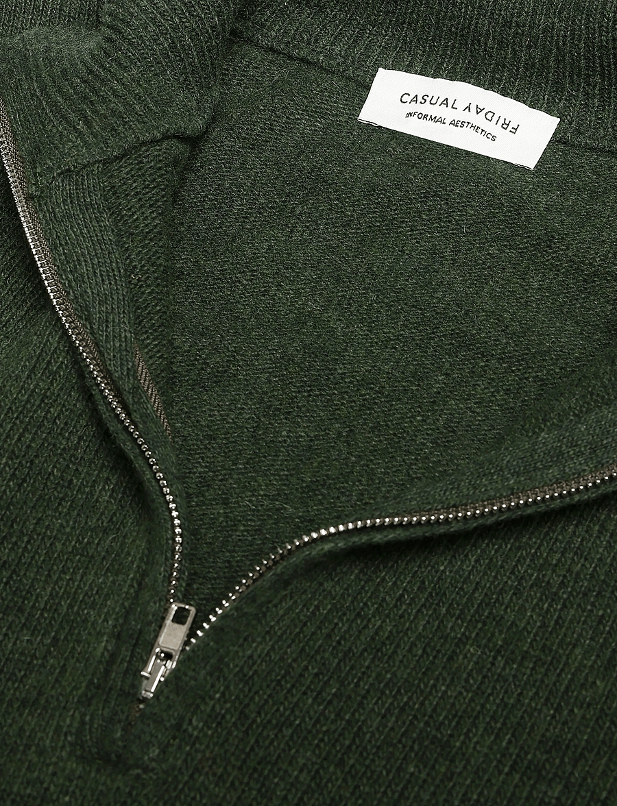 Casual Friday - CFKARL HALFZIP LAMBSWOOL KNIT - half zip jumpers - elegance melange - 2