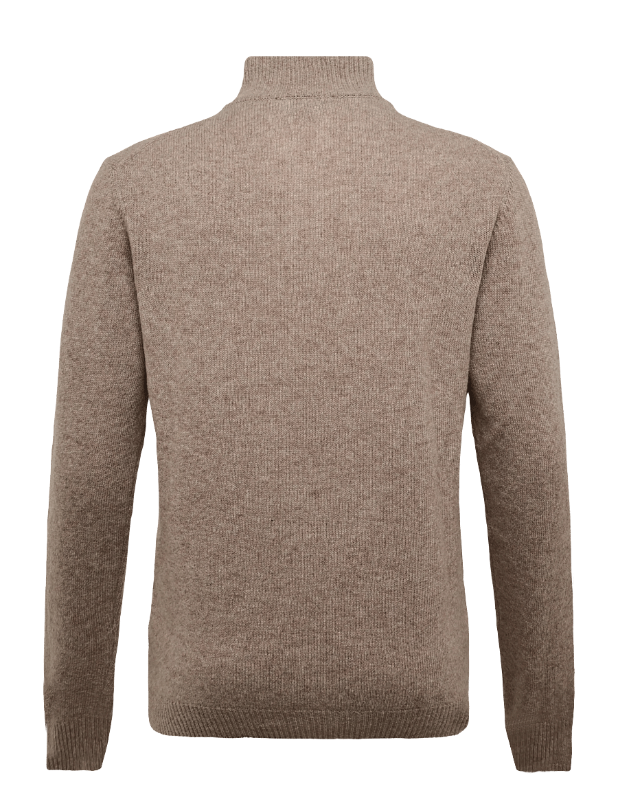 Casual Friday - CFKARL HALFZIP LAMBSWOOL KNIT - pullover mit halbem reißverschluss - silver mink - 1