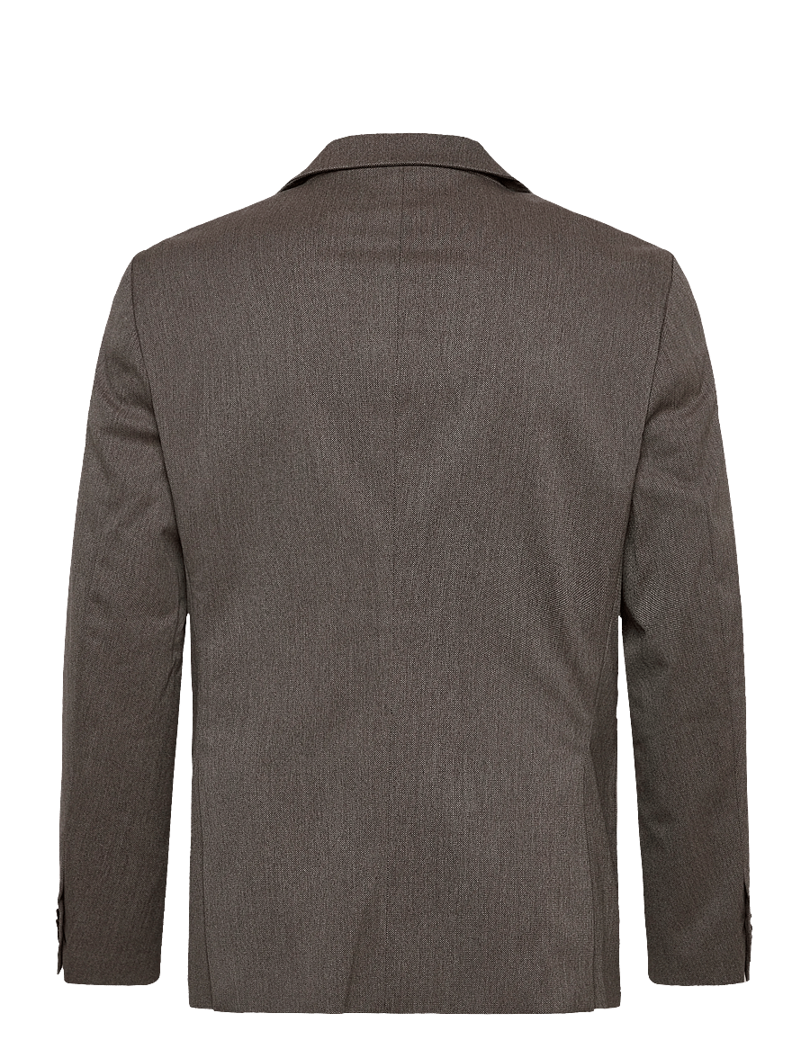 Casual Friday - CFBILLE 0169 tweed weave blazer - enkelknäppta kavajer - silver mink melange - 1