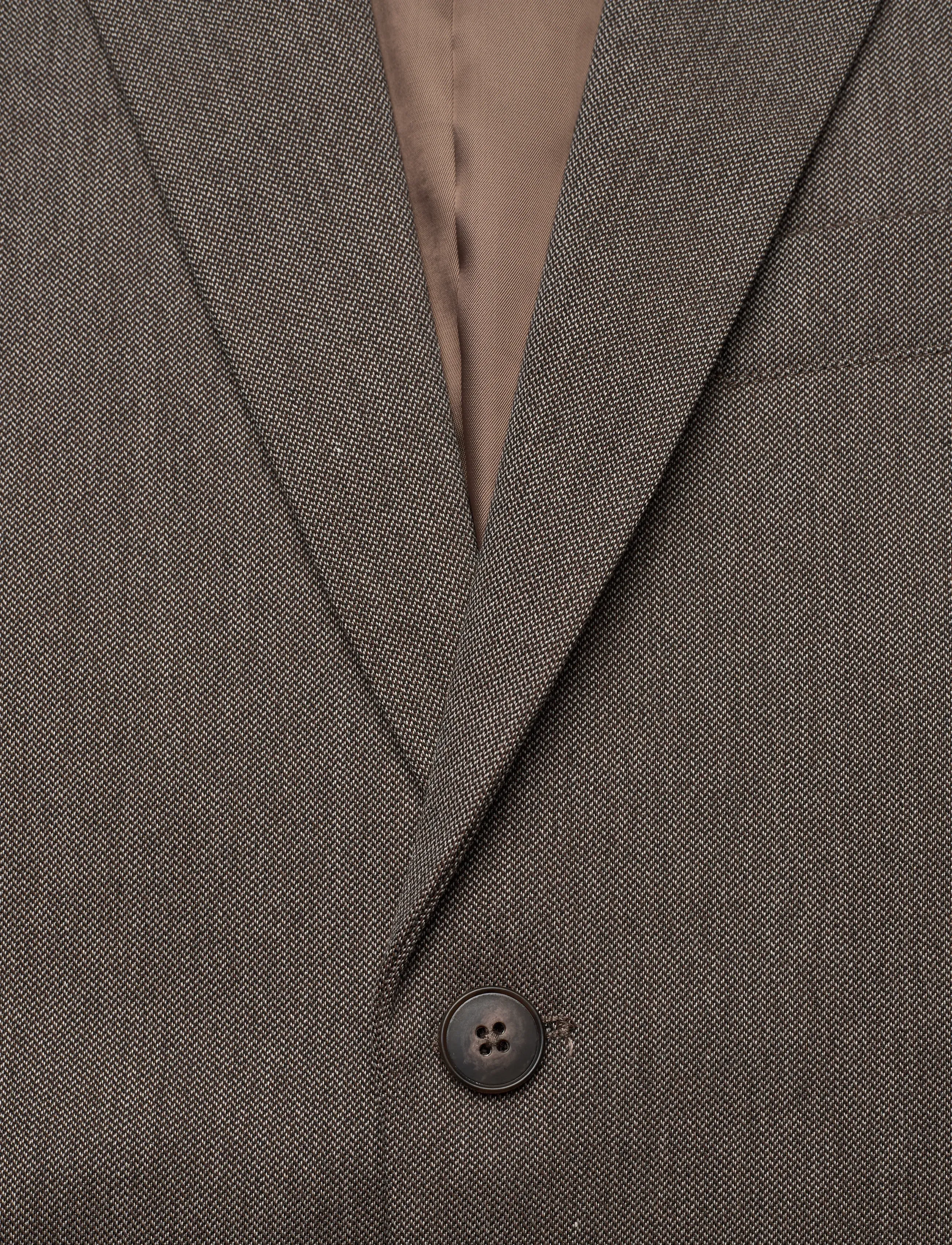Casual Friday - CFBILLE 0169 tweed weave blazer - einreiher - silver mink melange - 2