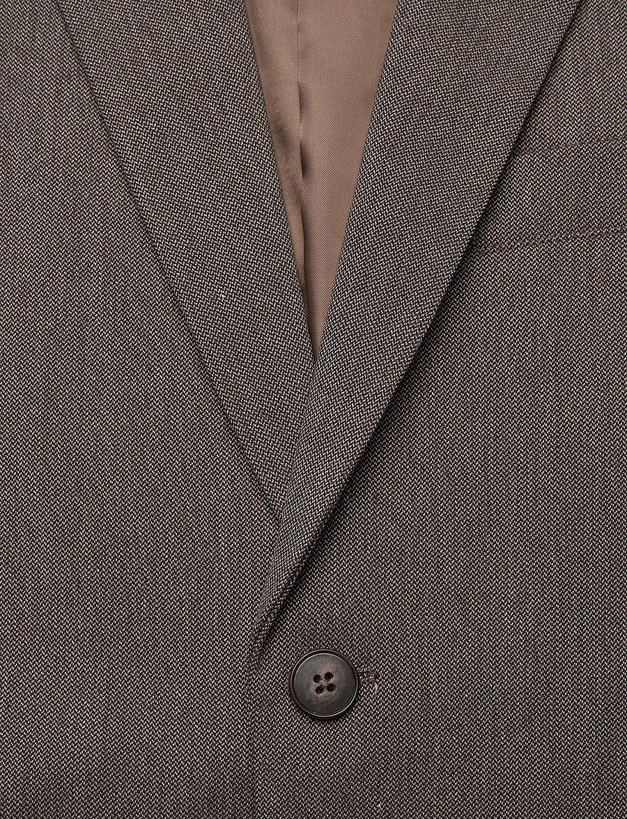 Casual Friday - CFBILLE 0169 tweed weave blazer - enkelknäppta kavajer - silver mink melange - 2