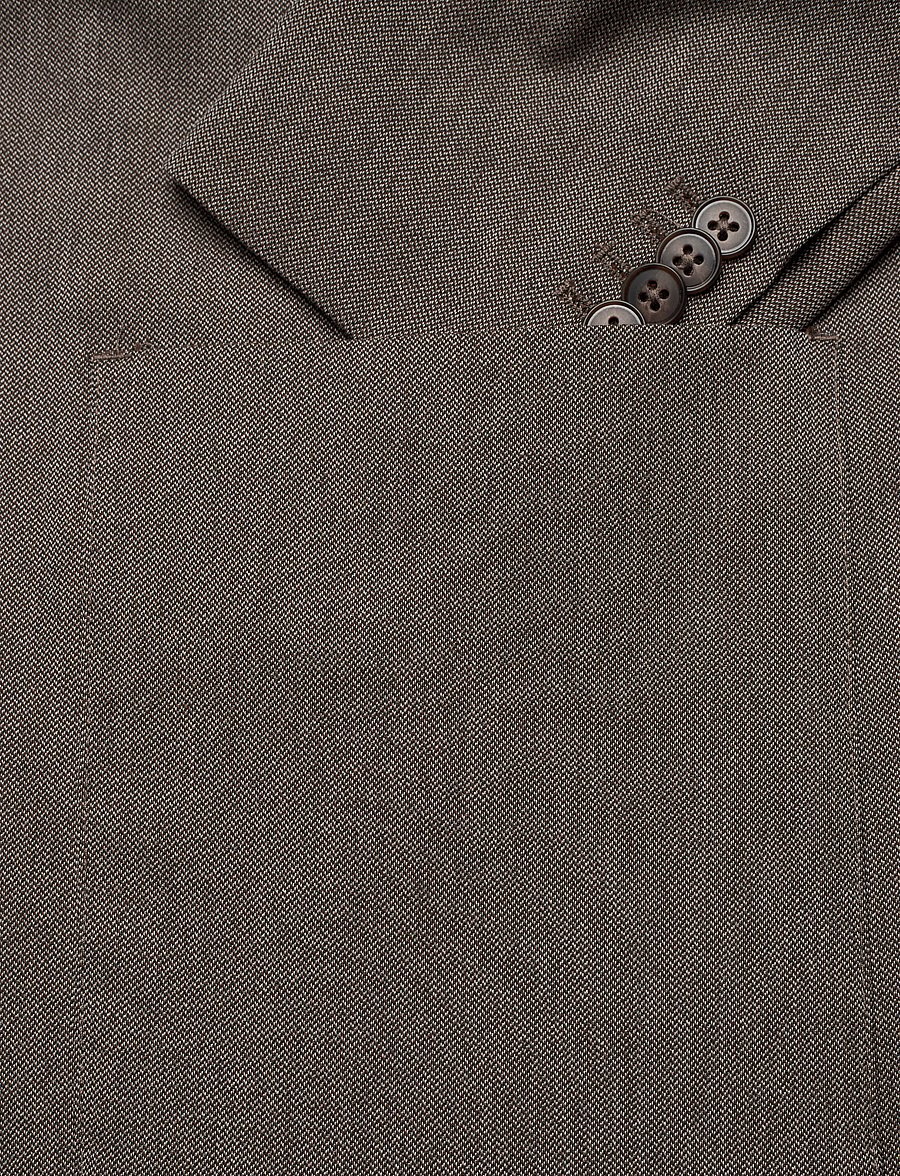 Casual Friday - CFBILLE 0169 tweed weave blazer - enkelknäppta kavajer - silver mink melange - 3