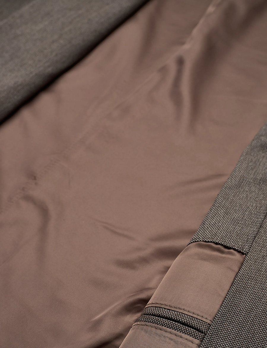 Casual Friday - CFBILLE 0169 tweed weave blazer - enkelknäppta kavajer - silver mink melange - 4