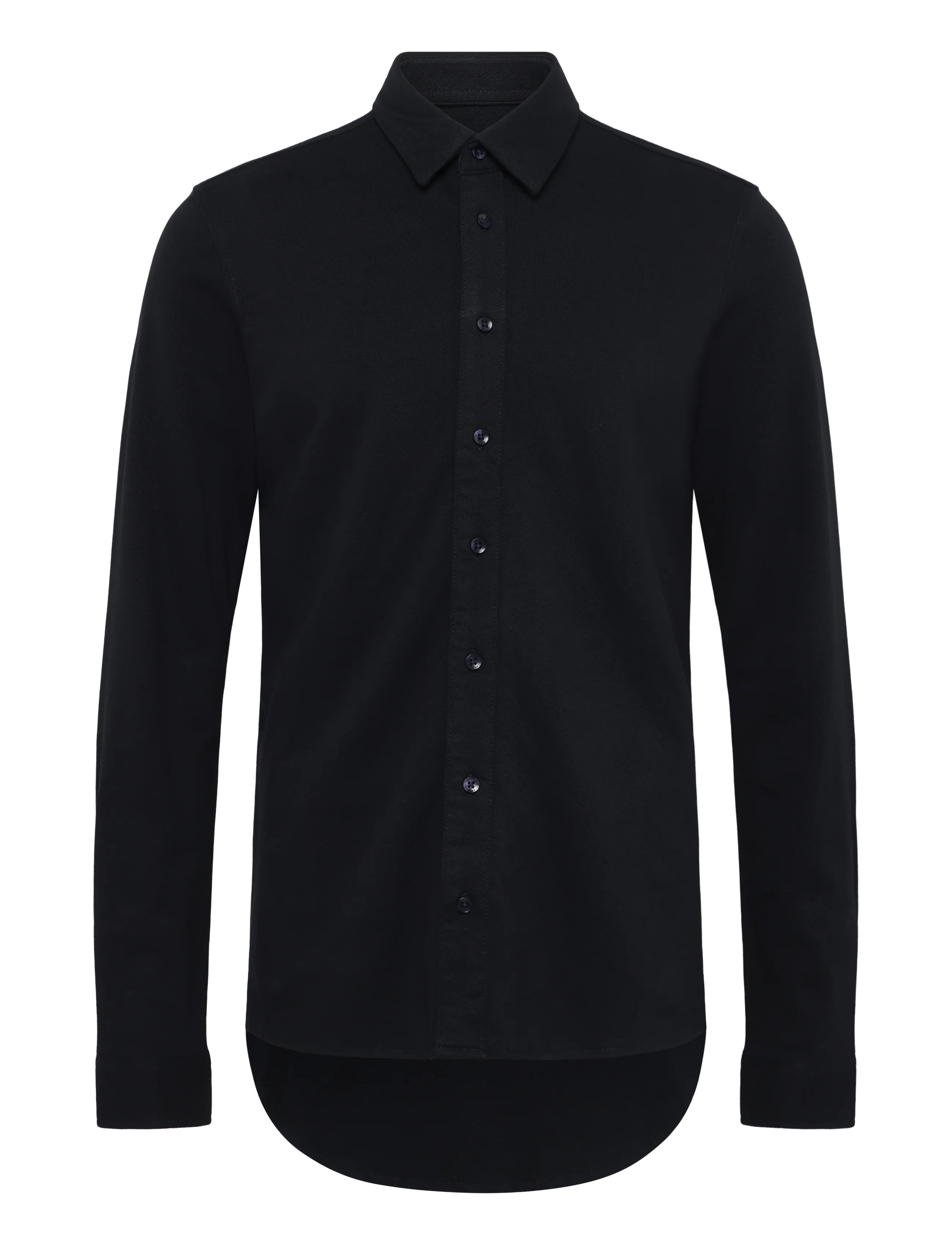 Casual Friday Cfarthur Ls Bu Jersey Piquet, Mænd, Langærmet Piqué Skjorte, Navy, Str: XXXL