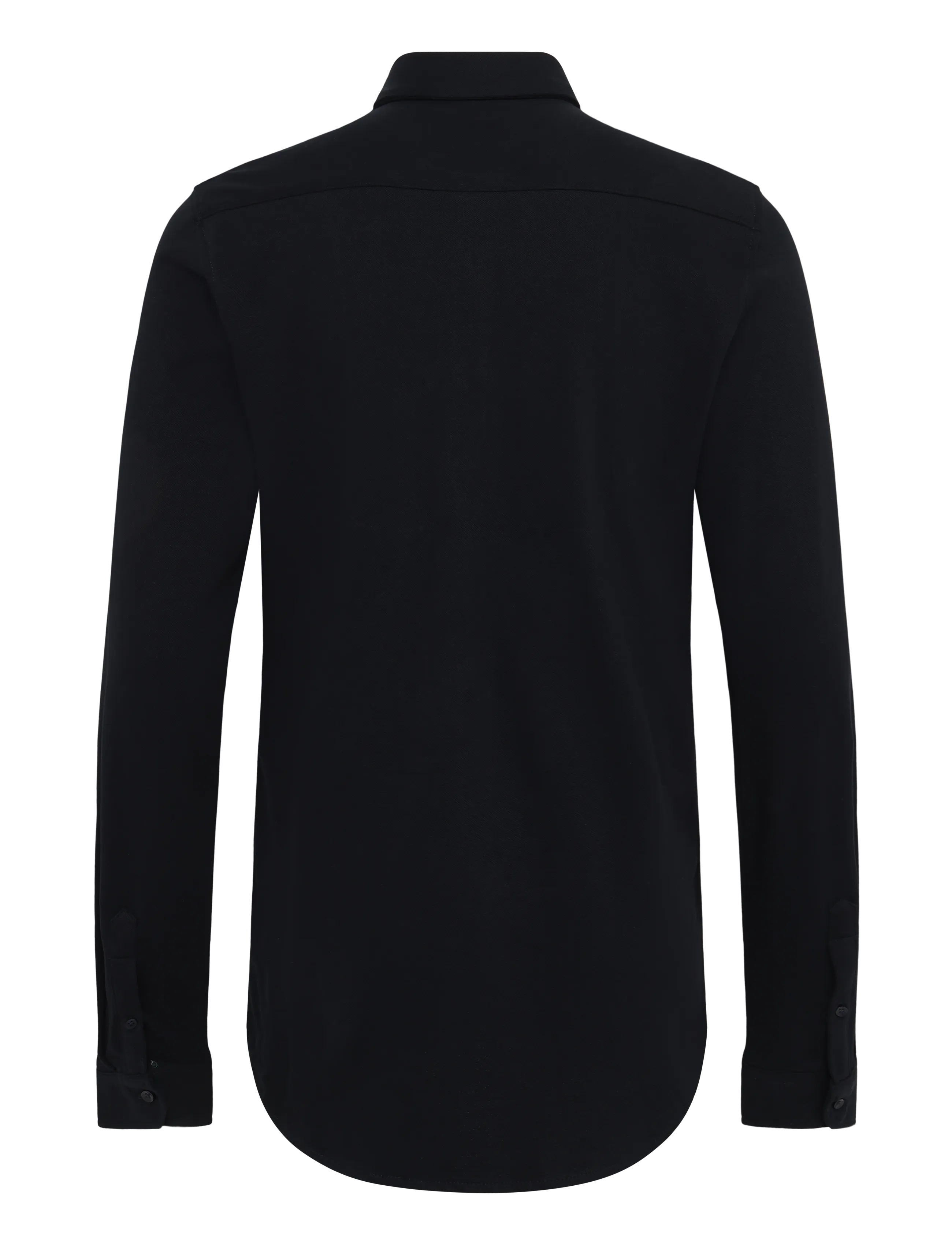 Casual Friday - CFARTHUR LS BU JERSEY PIQUET - vabaajasärgid - dark navy - 1