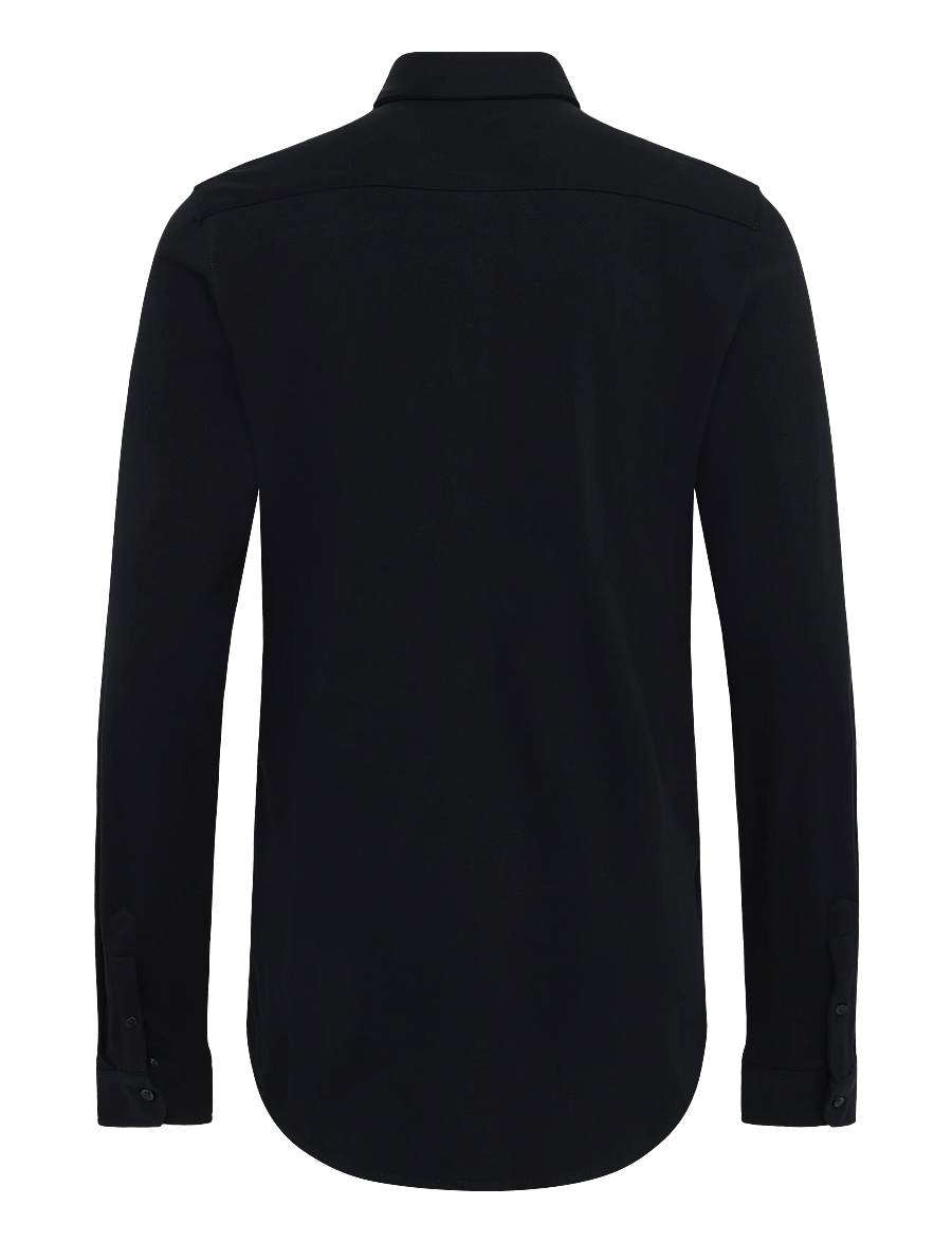 Casual Friday - CFARTHUR LS BU JERSEY PIQUET - freizeithemden - dark navy - 1