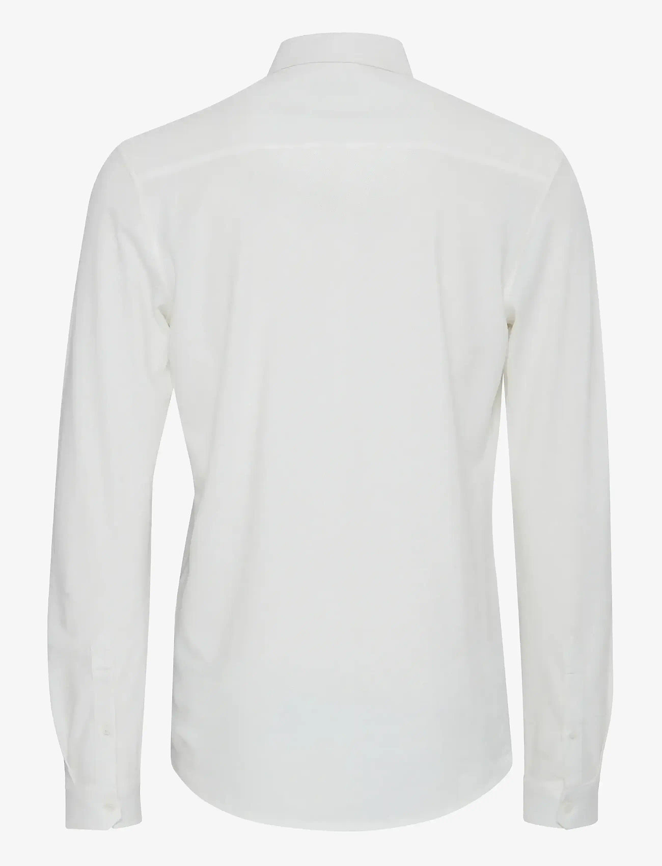 Casual Friday - CFARTHUR LS BU JERSEY PIQUET - casual skjortor - snow white - 2