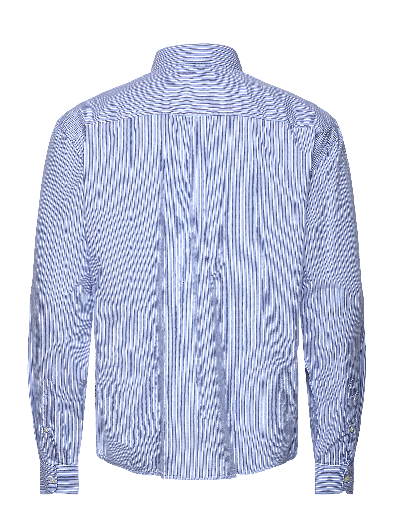 Casual Friday - CFALVIN LS dobby striped shirt - randiga skjortor - placid blue - 2