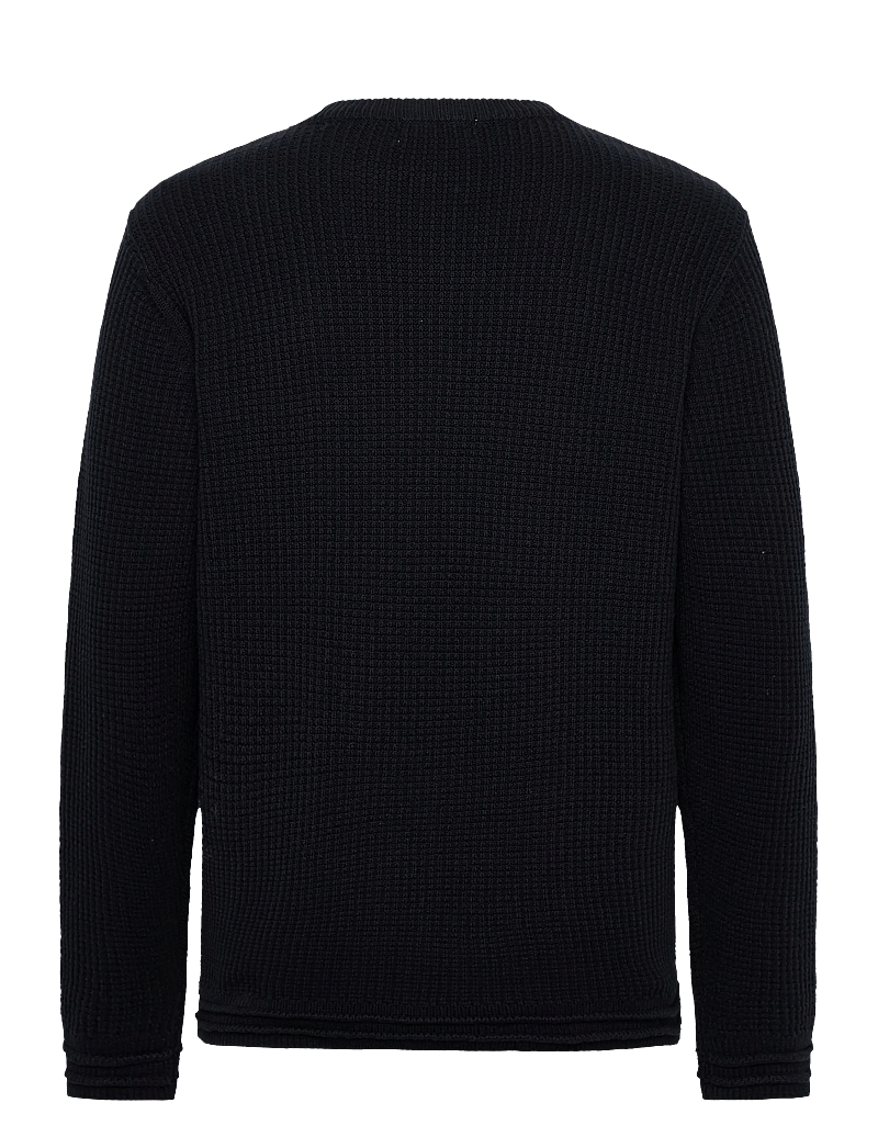 Casual Friday - CFKARL crew neck structured knit - rundhals - dark navy - 1