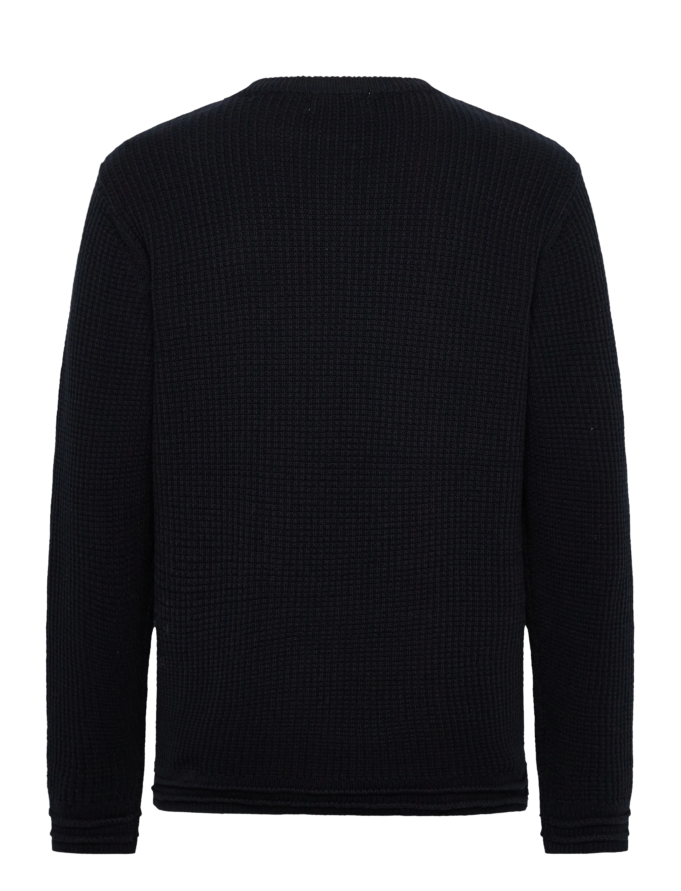 Casual Friday - CFKARL crew neck structured knit - dark navy - 1