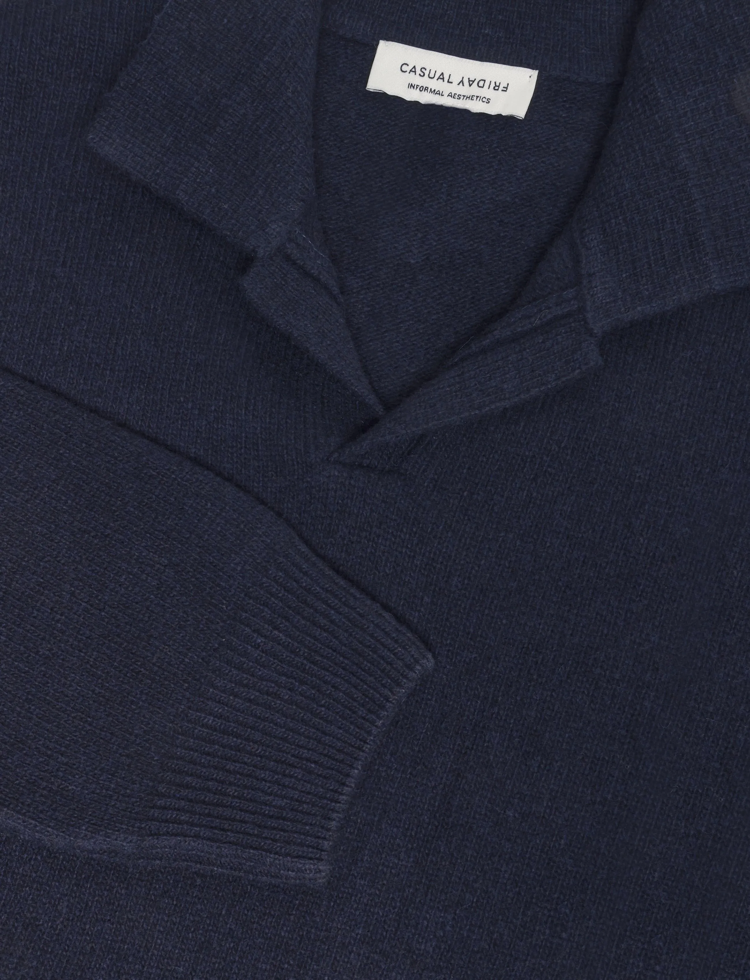 Casual Friday - CFKARL LAMBSWOOL POLO KNIT - langärmelige strick-polohemden - navy blazer - 2