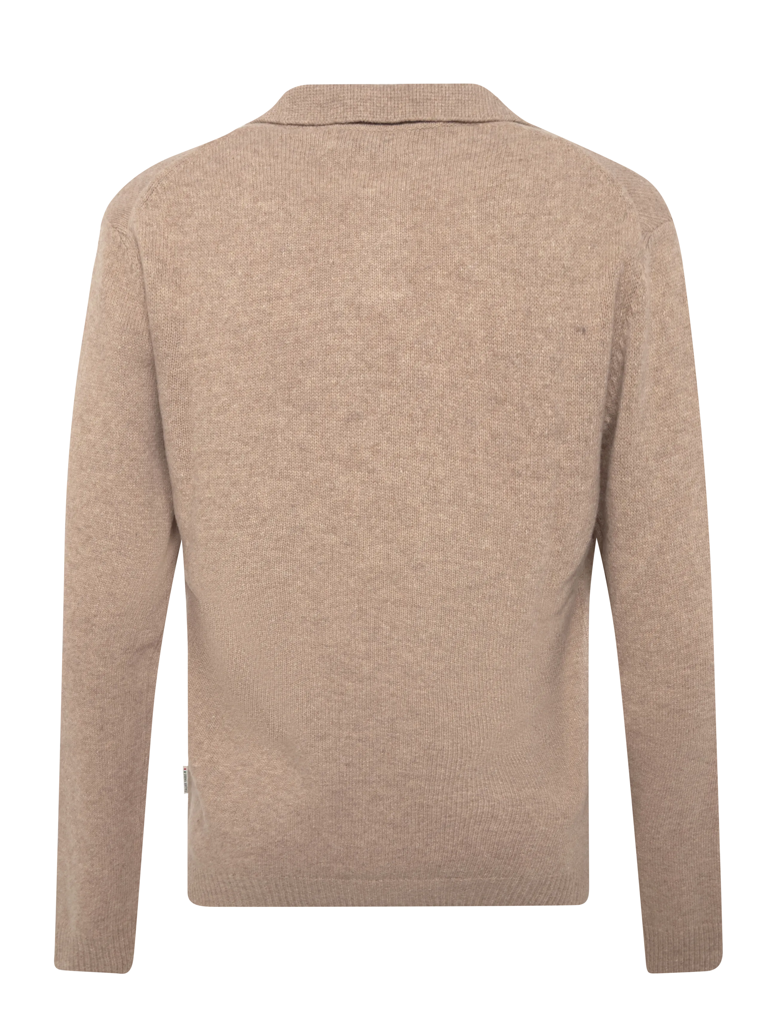 Casual Friday - CFKARL LAMBSWOOL POLO KNIT - langärmelige strick-polohemden - silver mink melange - 1