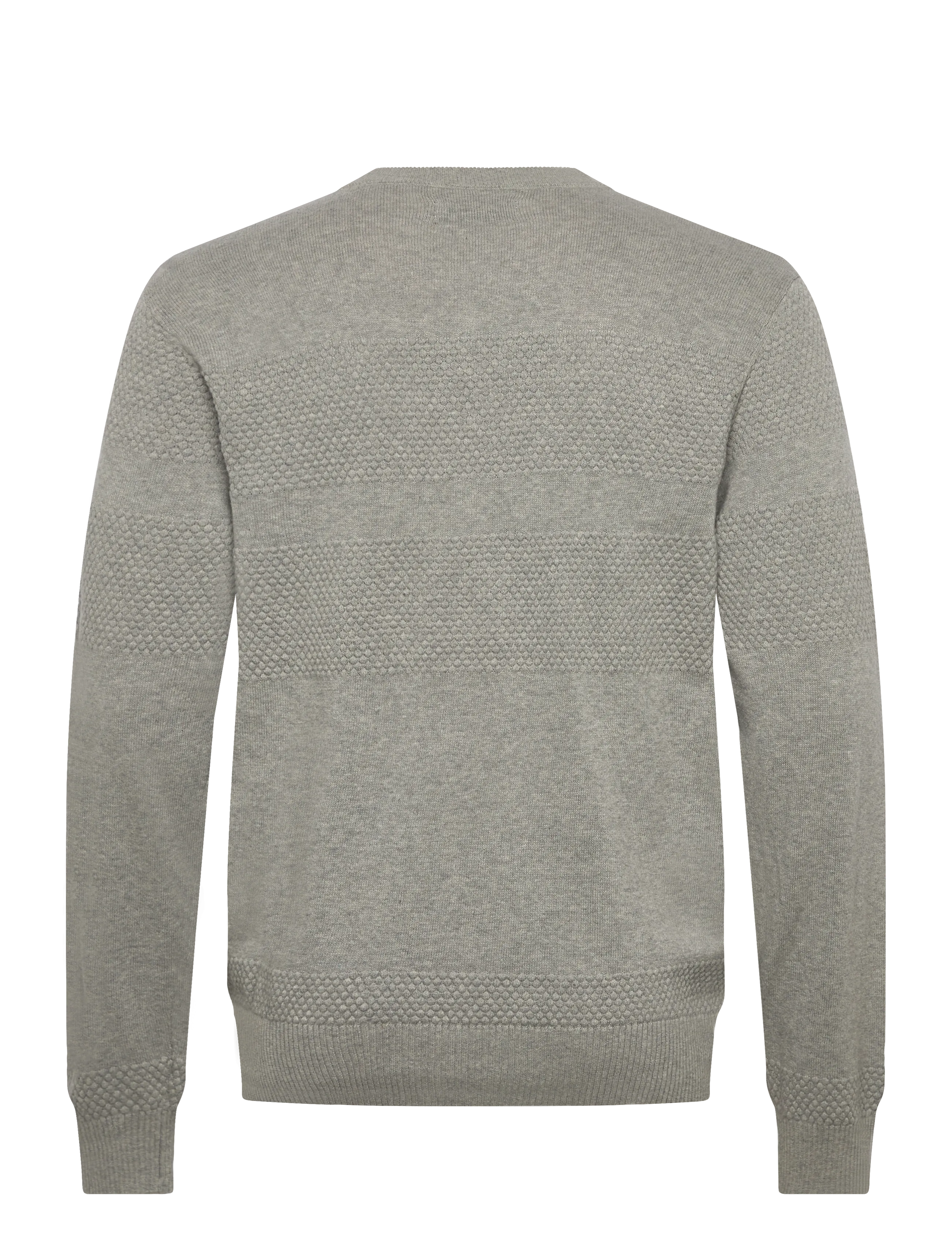 Casual Friday - CFKARL crew neck fisherman knit - rundhals - light grey melange - 1