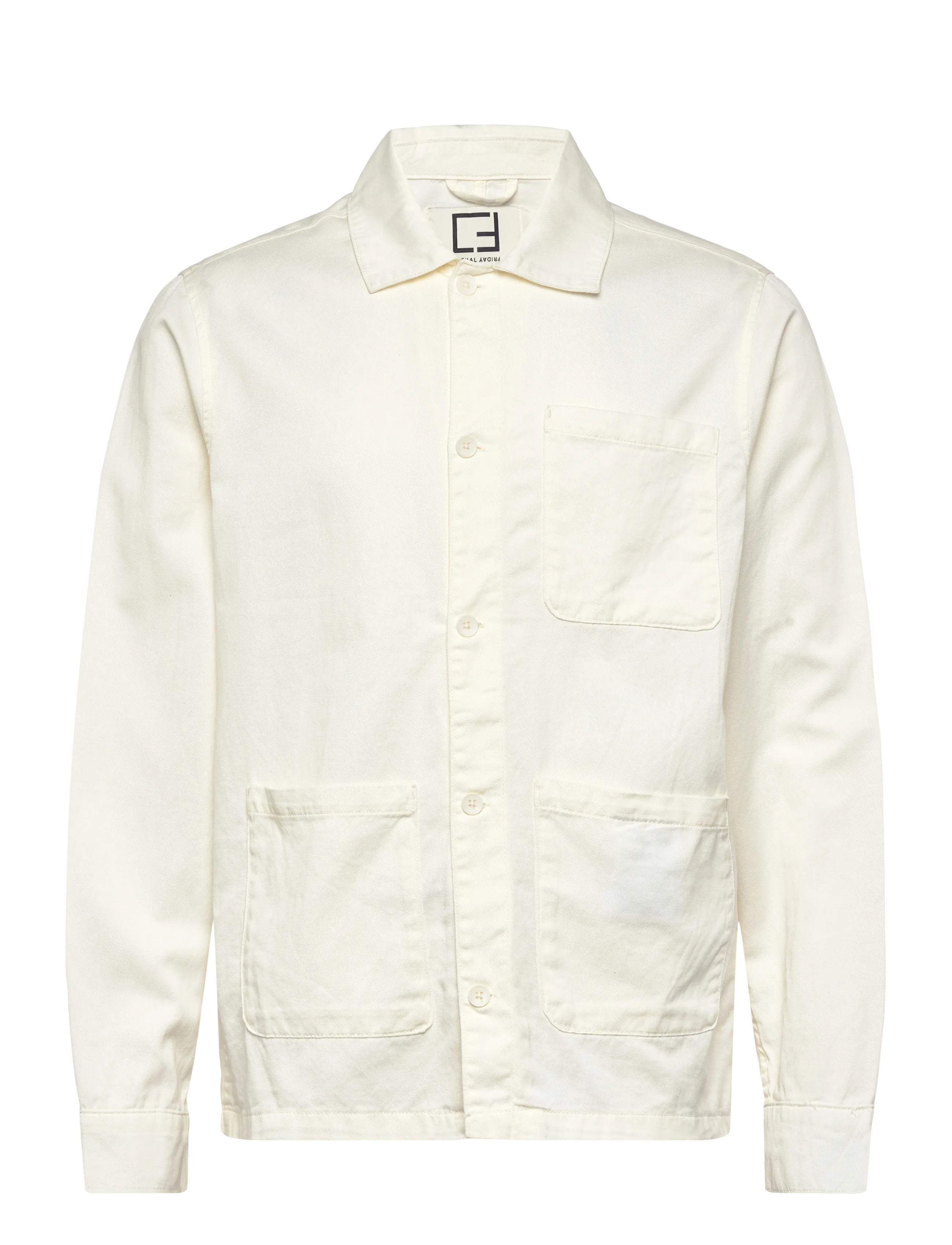 Casual Friday CFNORRIS 0185 LINEN MIX JACKET - Õueriided - EGRET / cream