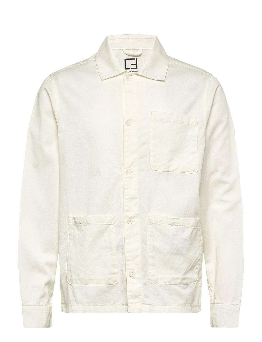 Casual Friday - CFNORRIS 0185 LINEN MIX JACKET - kurtki wiosenne - egret - 0