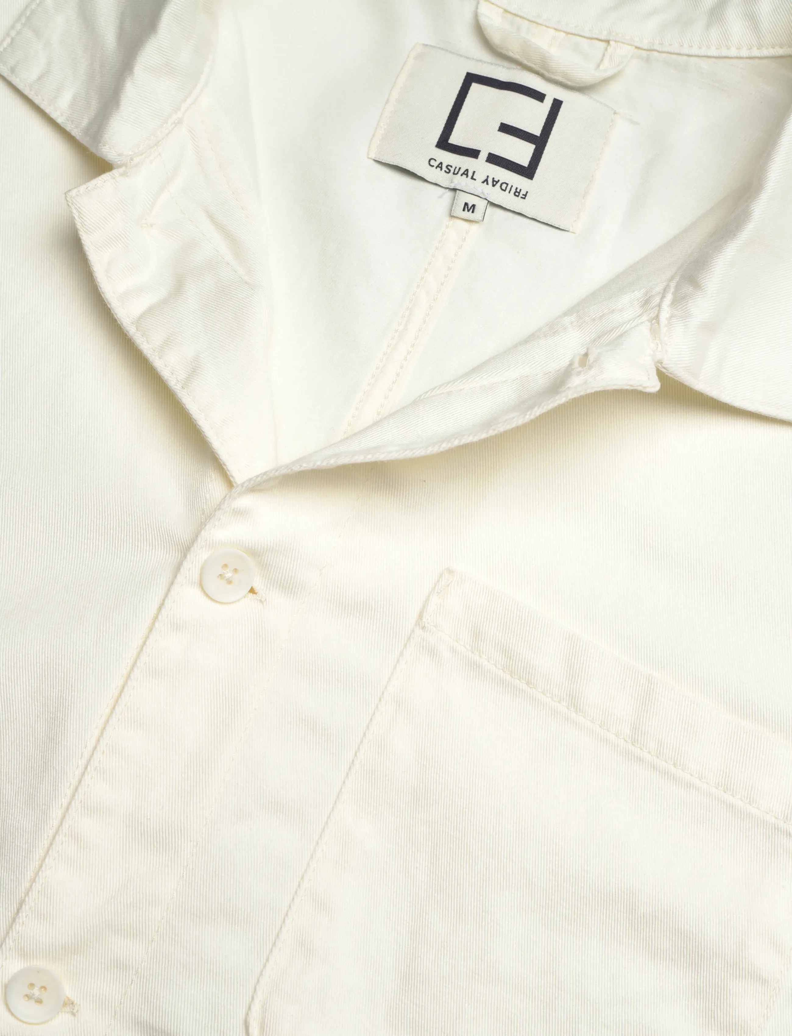 Casual Friday - CFNORRIS 0185 LINEN MIX JACKET - kevadjoped - egret - 2