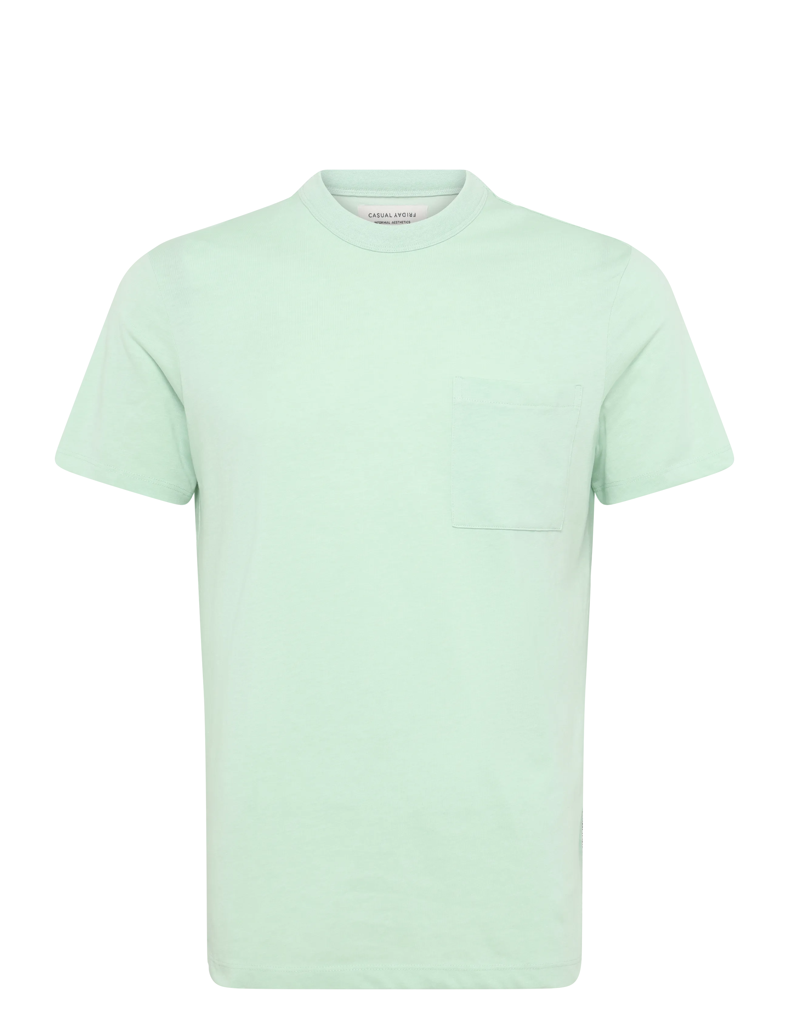 Casual Friday CFJASPER MÉLANGE T-SHIRT - Kurzärmelig - CELADON MELANGE / green