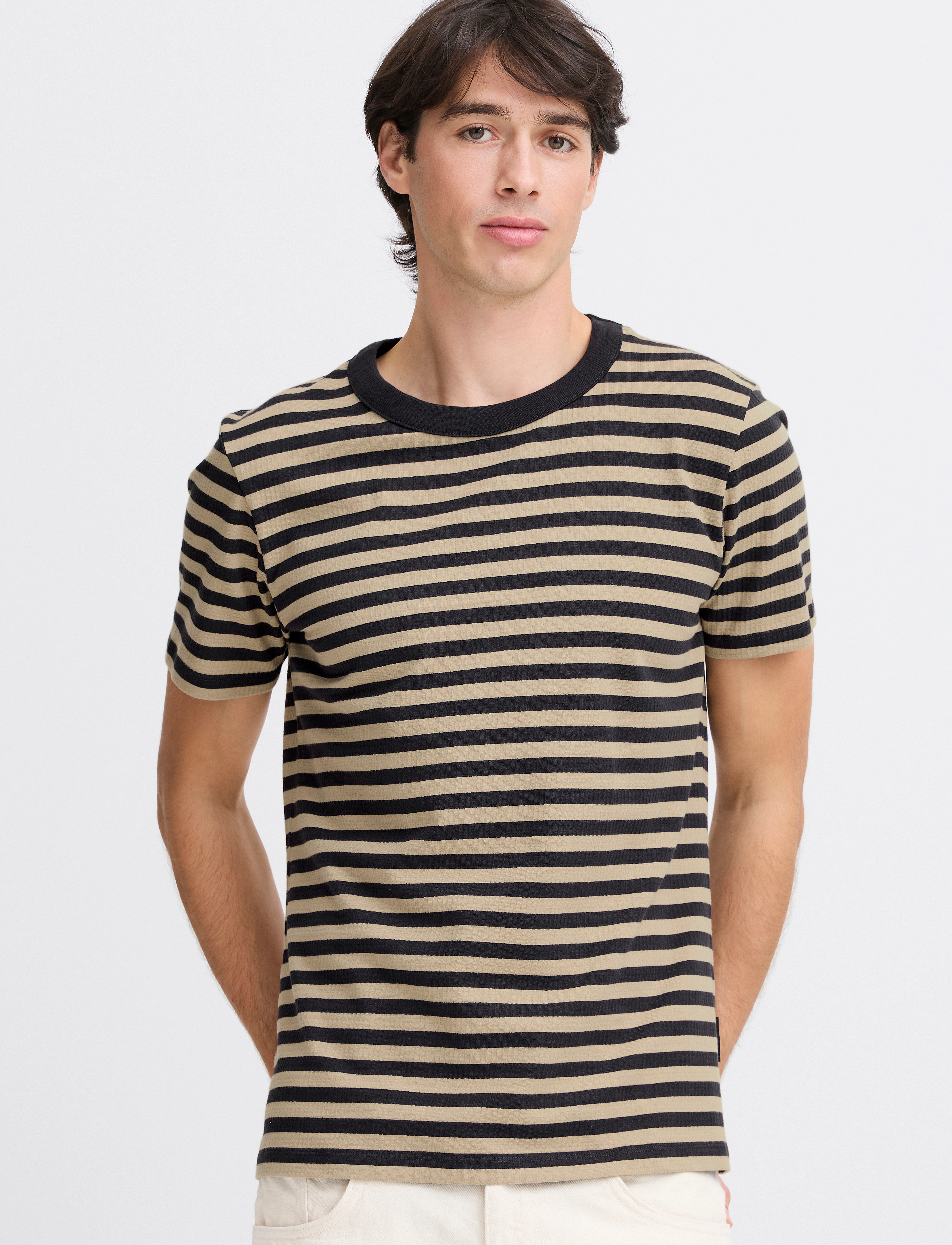Casual Friday - CFLOKE structured striped tee - tree house - 4